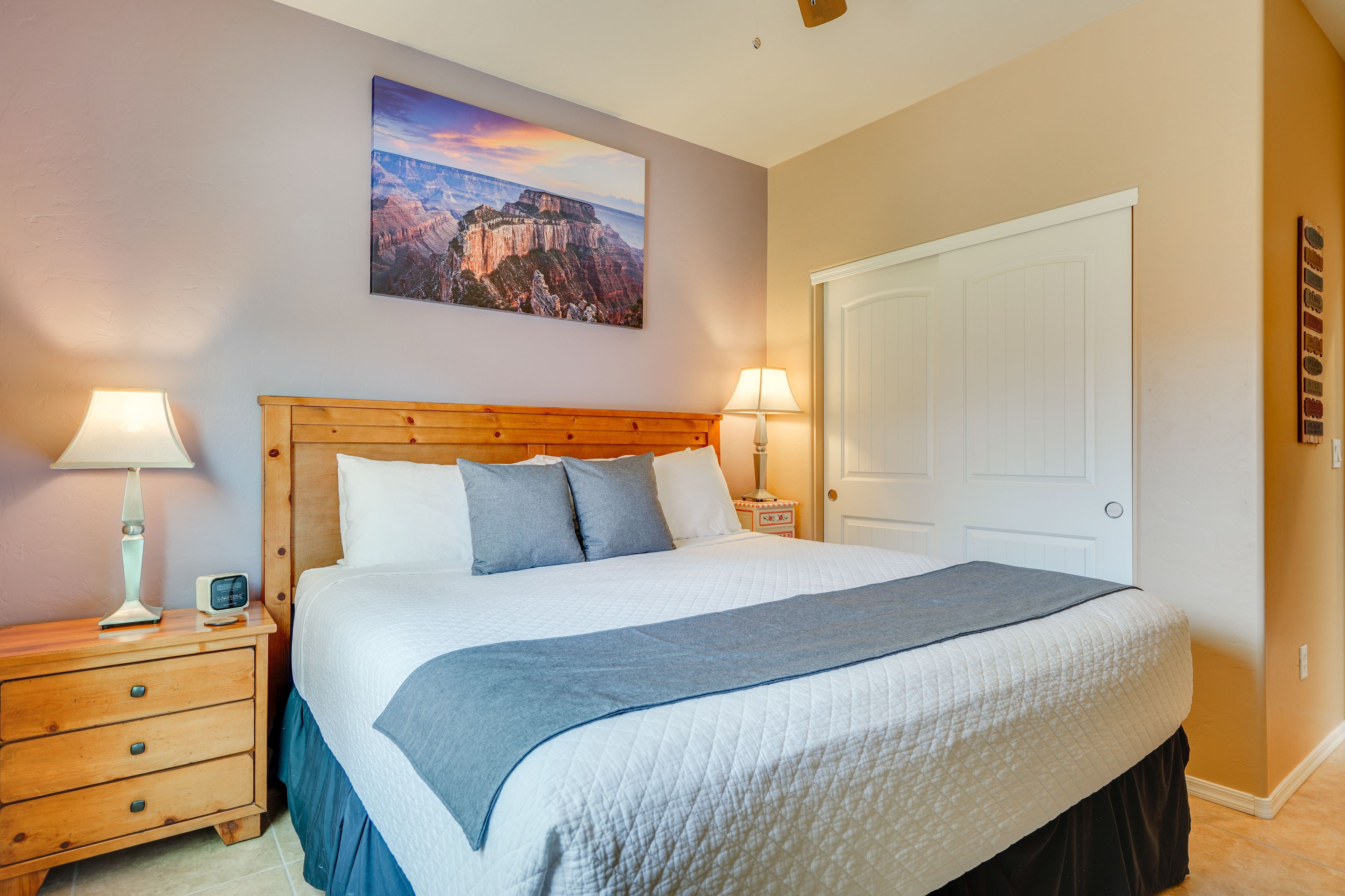 Bedroom 2 | King Bed | Laptop-Friendly Workspace