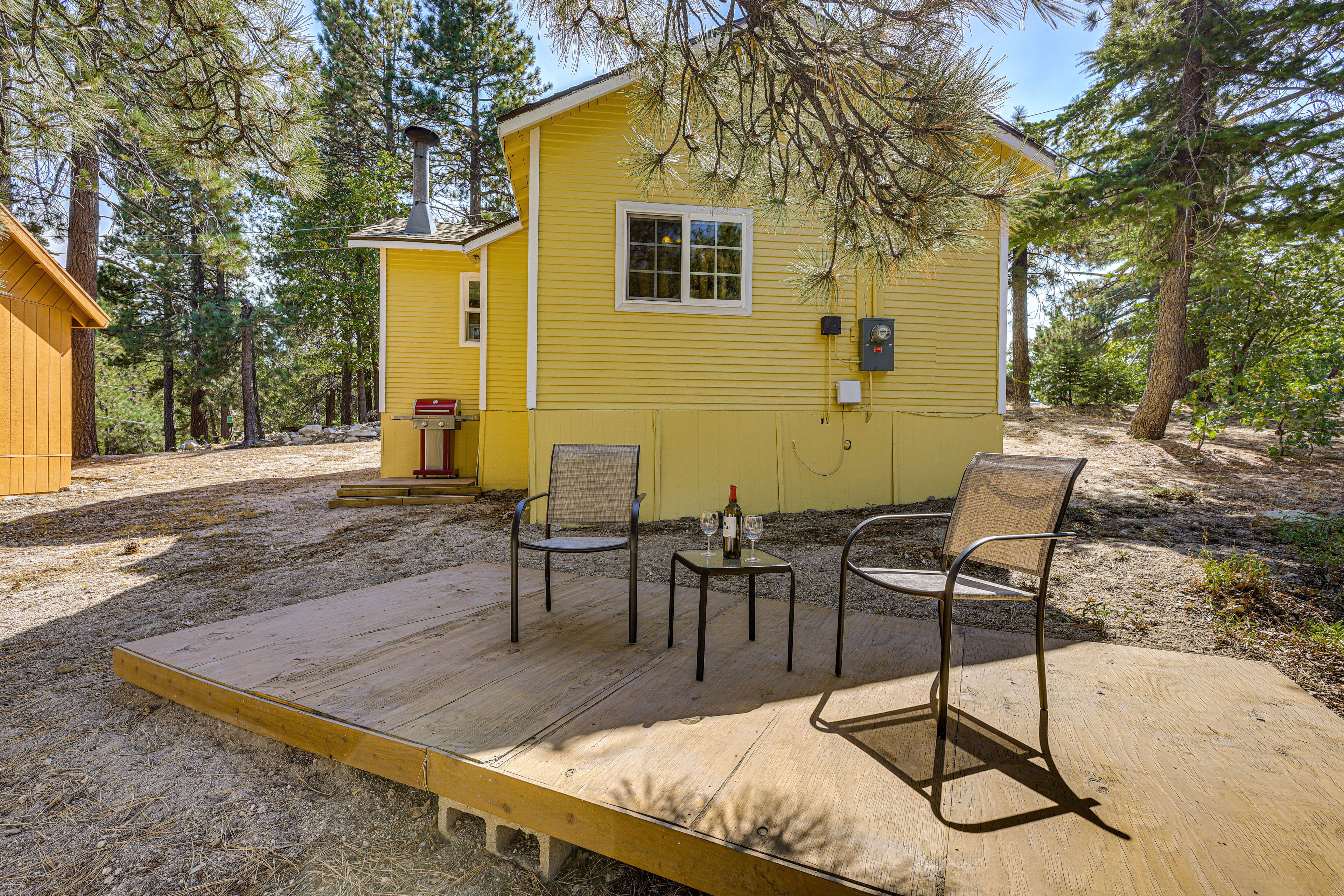 Cabin Exterior | Furnished Deck