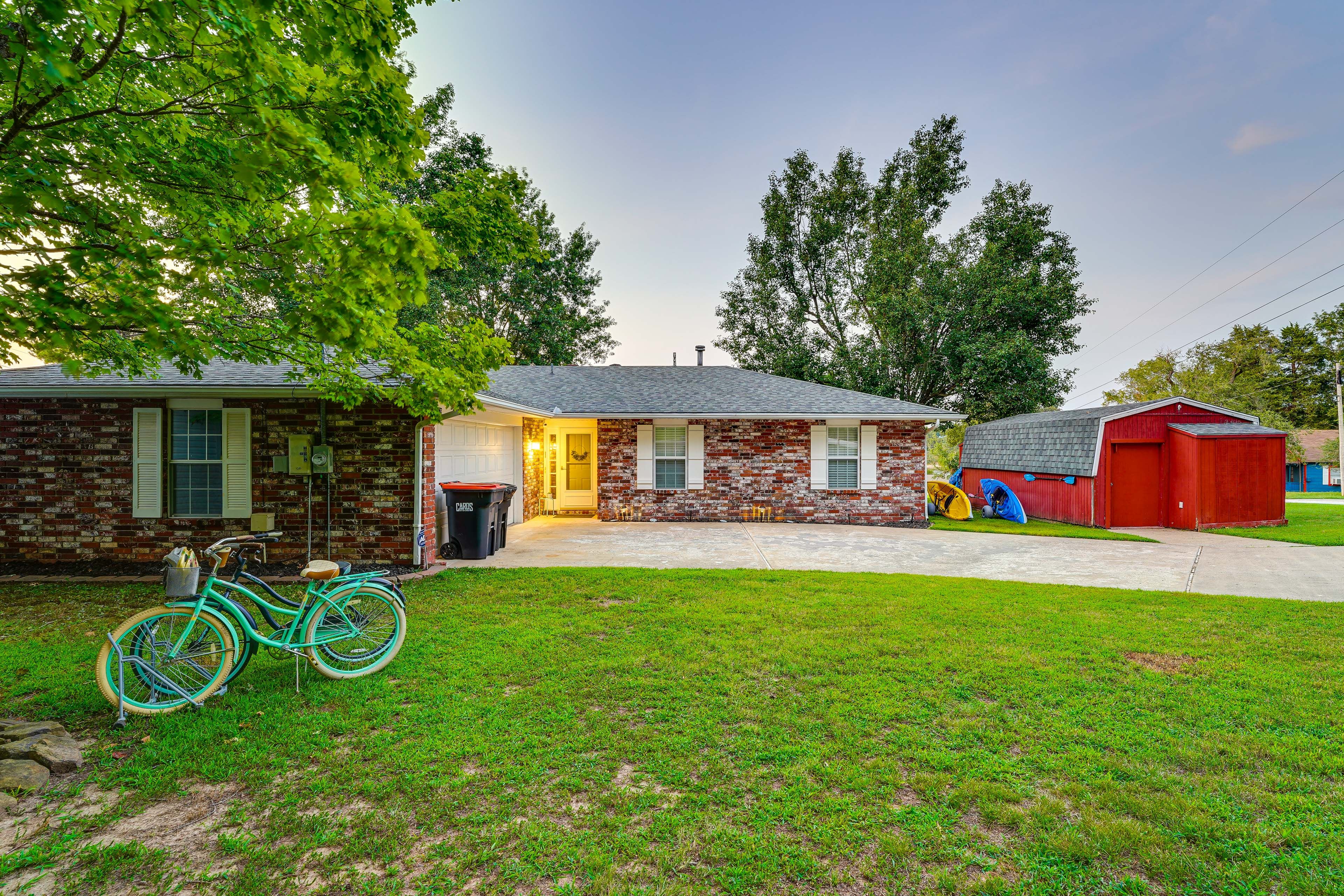 Front Exterior | Bikes & Kayaks Provided