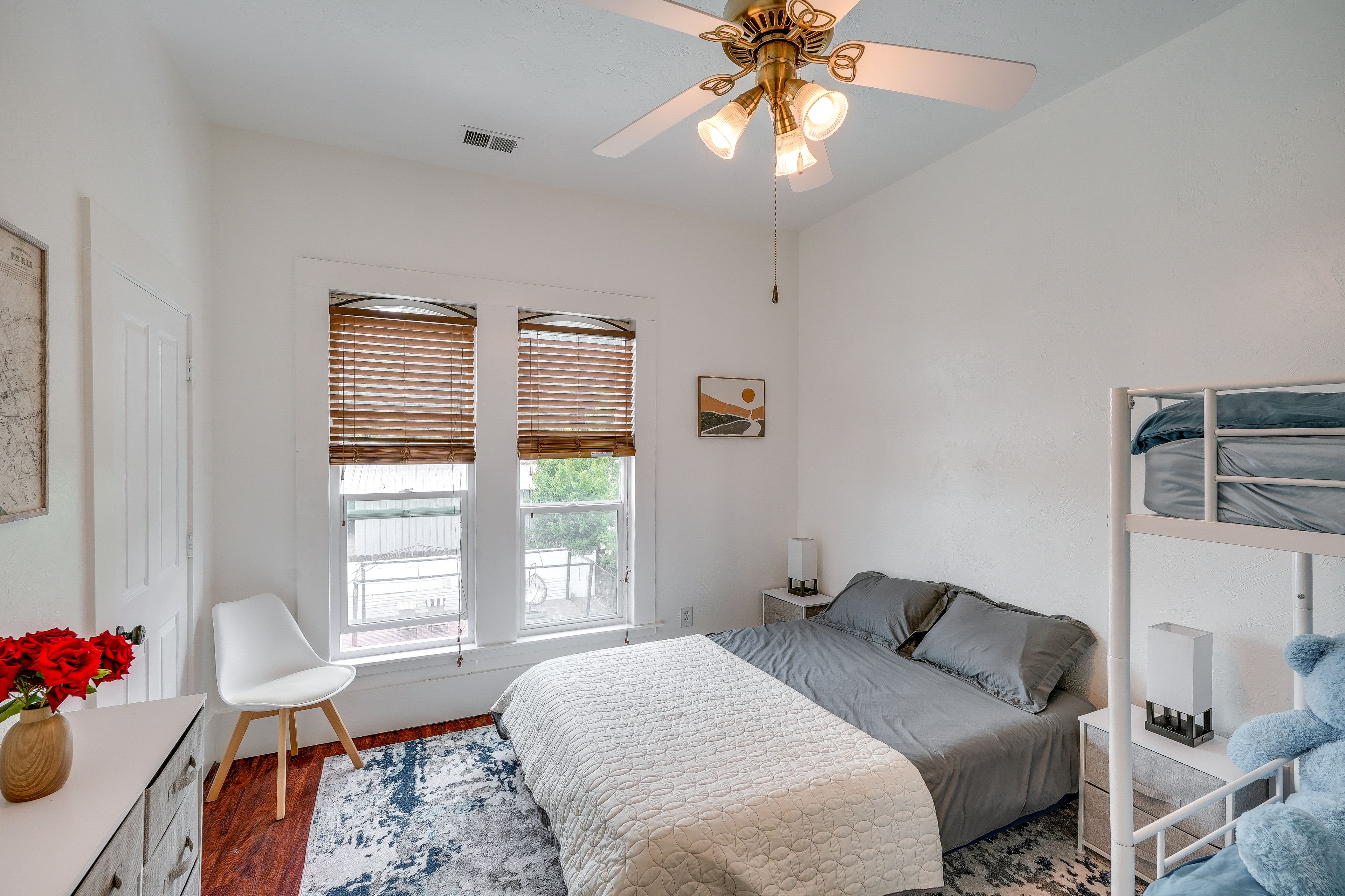Bedroom 4 | 2nd Floor | Queen Bed | Twin Bunk Bed