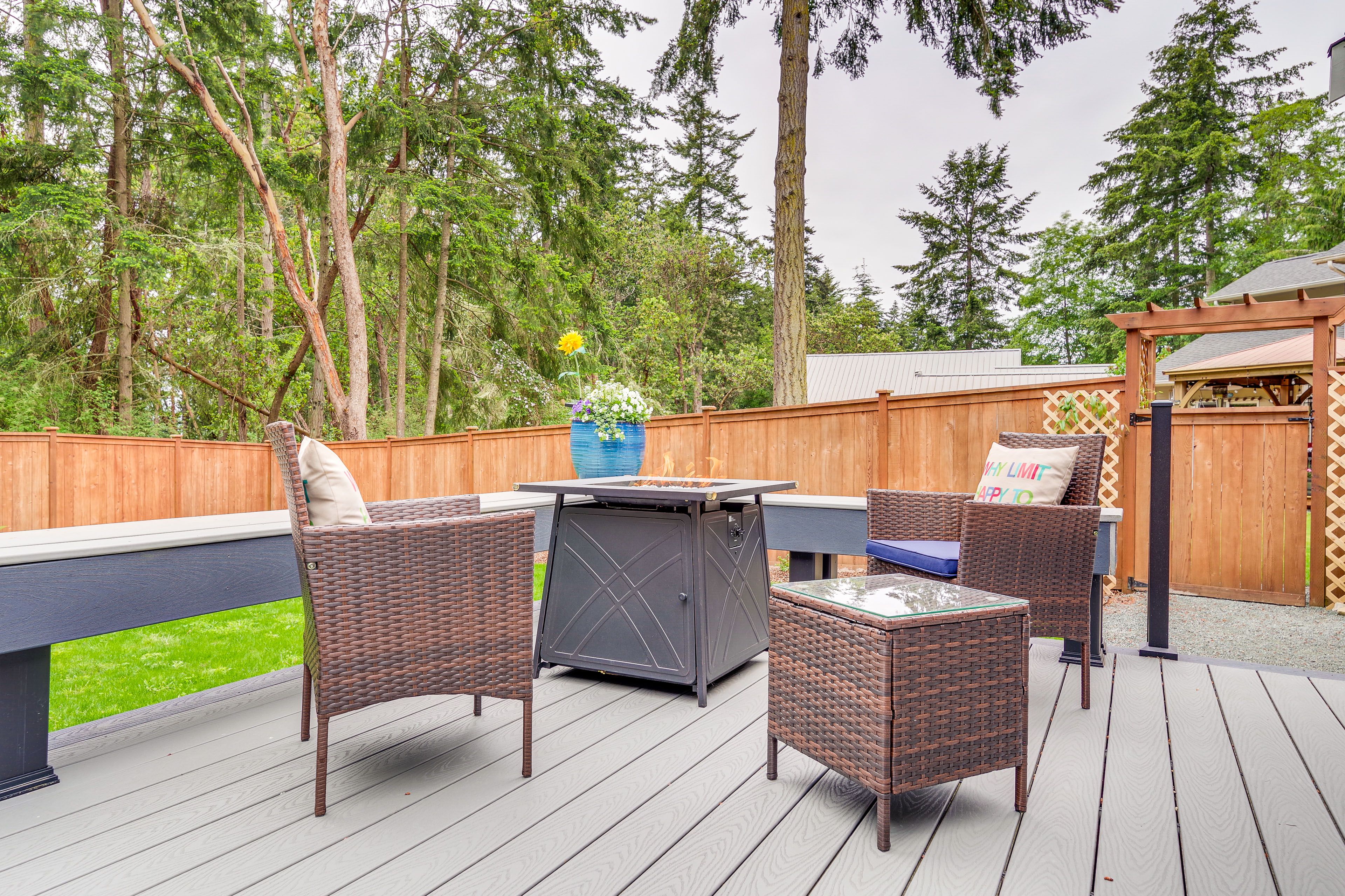 House Exterior | Furnished Deck | Gas Fire Pit