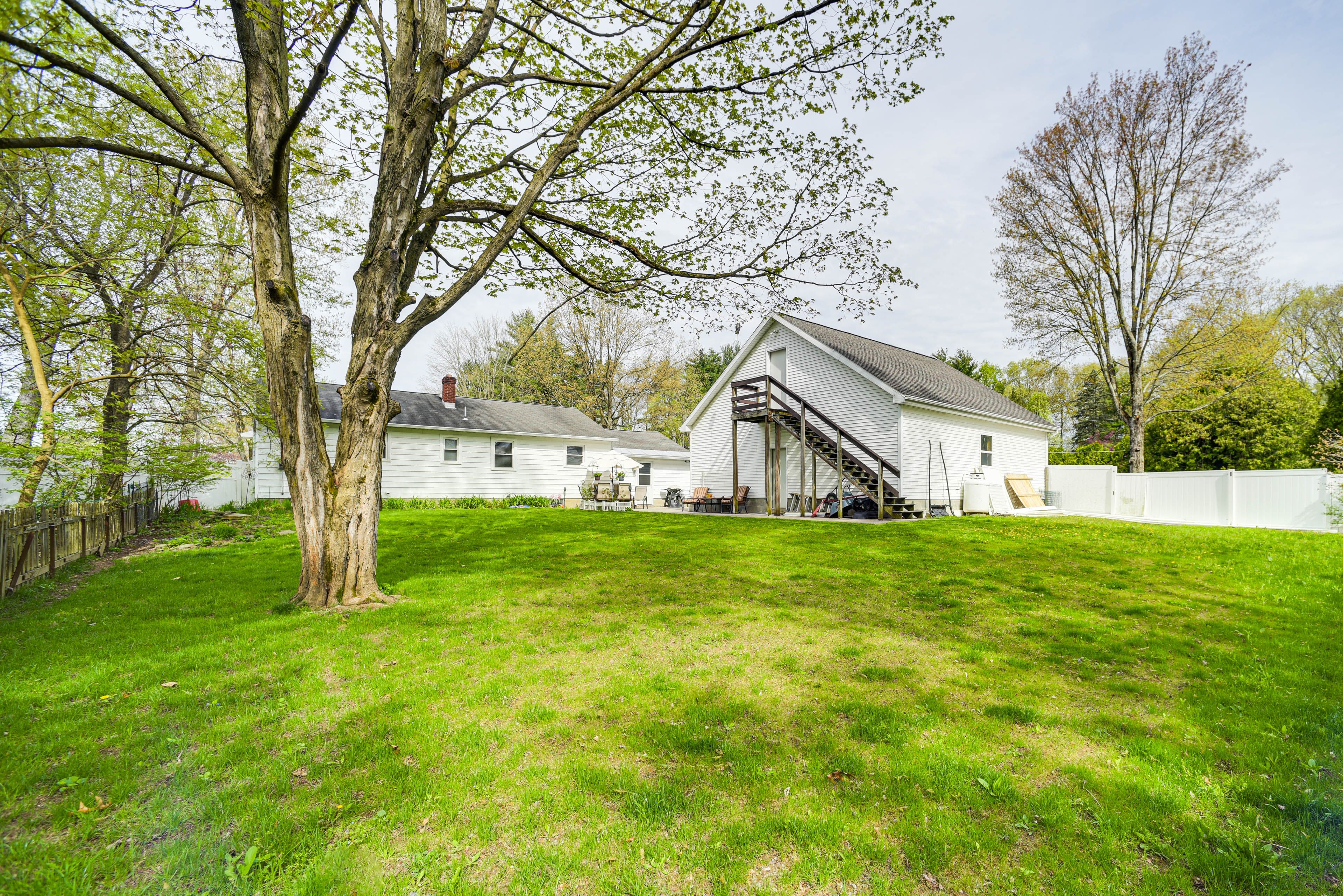 Furnished Patio | Spacious Backyard | Multi-Level Home