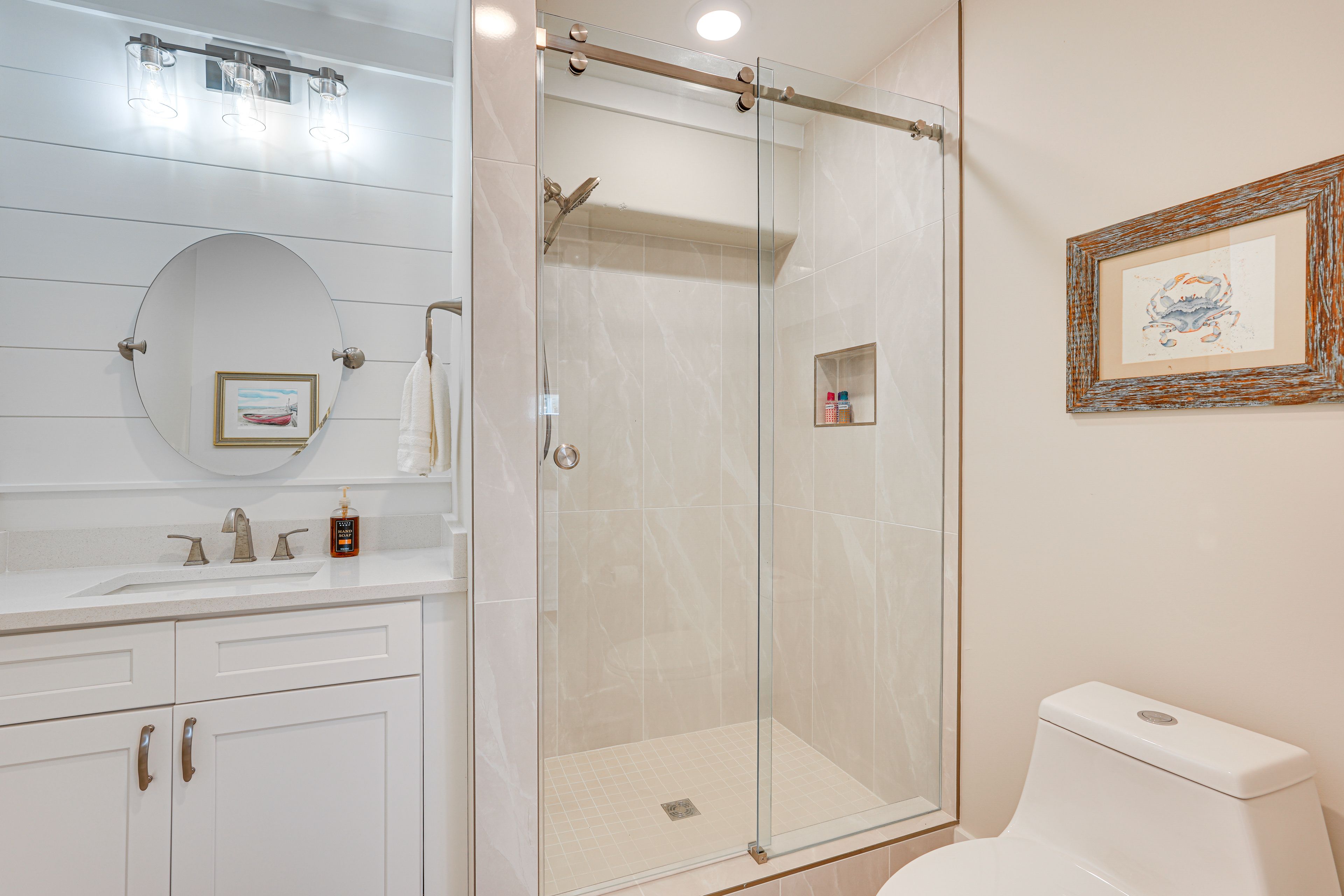 En-Suite Bathroom | 1st Floor | Complimentary Toiletries | Hair Dryers Provided