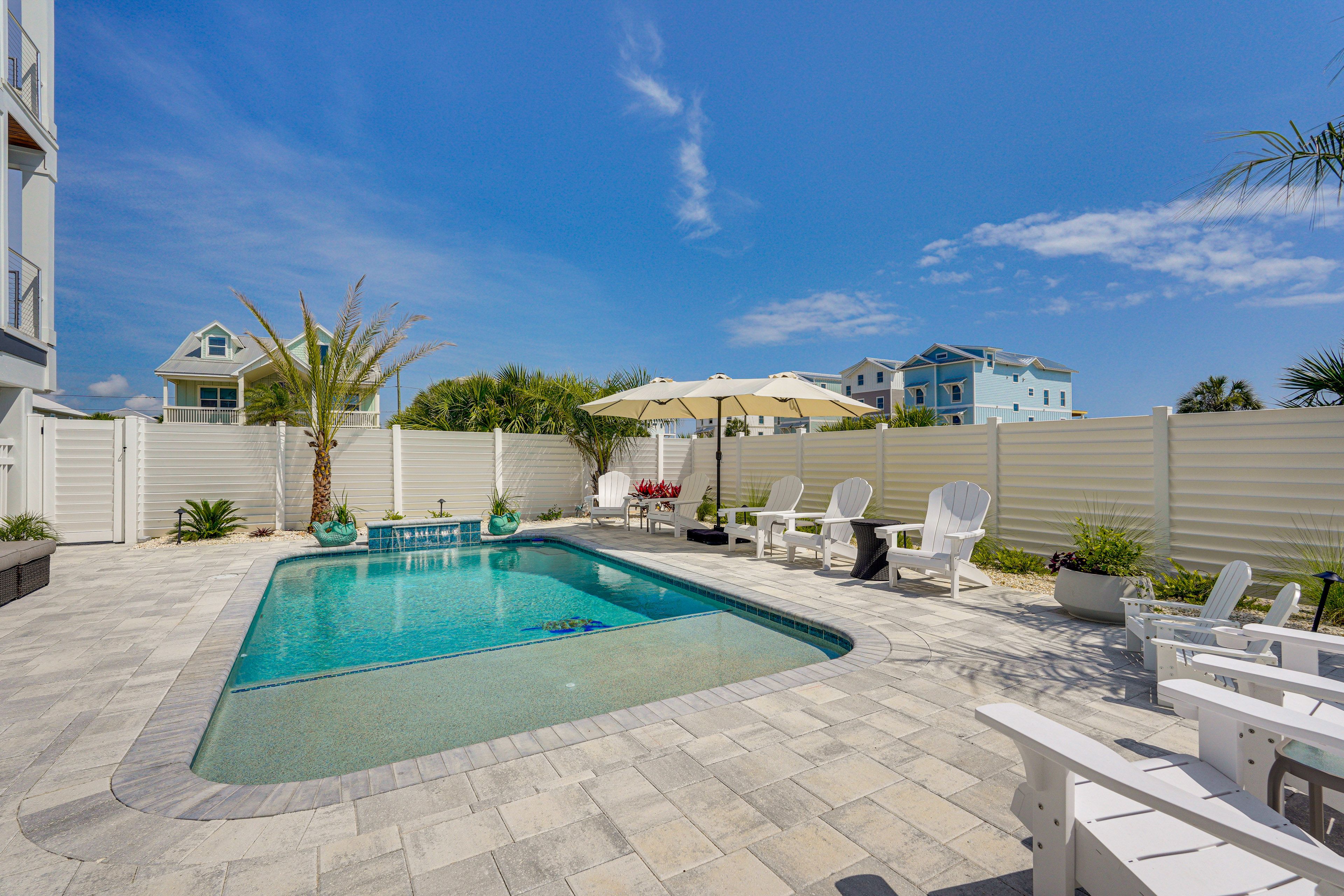 Private Pool | Adirondack Chairs