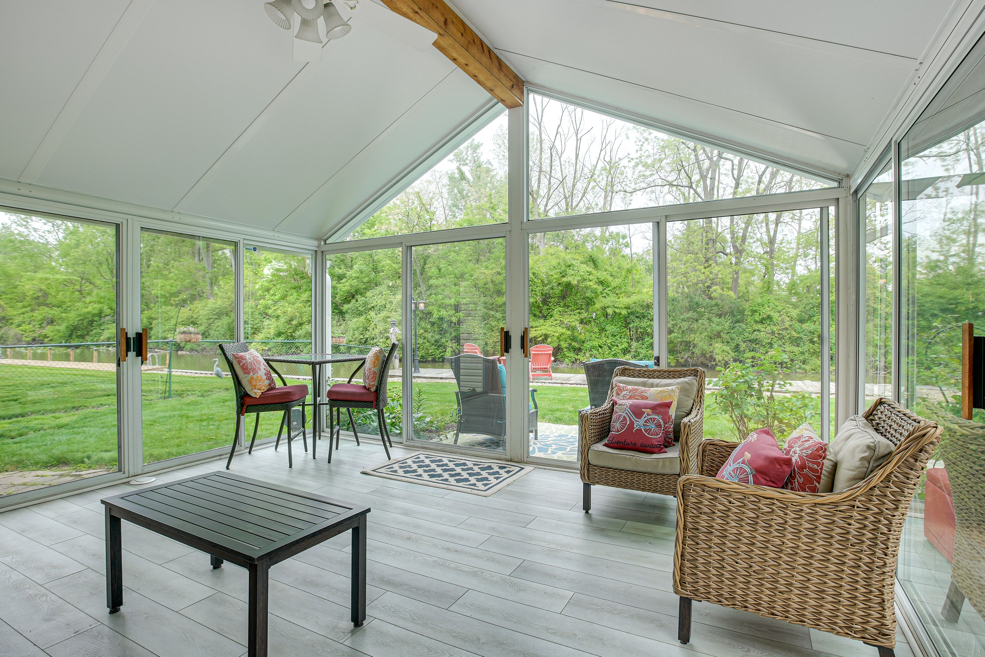 Sunroom | Floor-to-Ceiling Windows | Seating