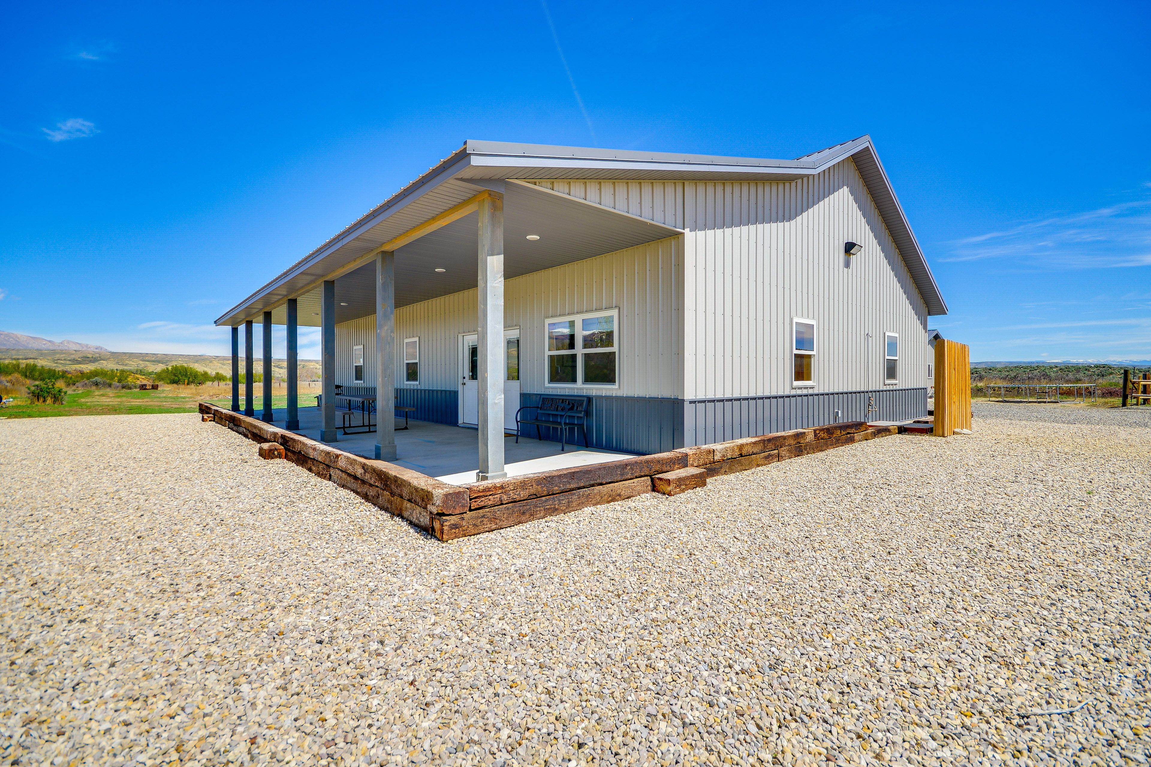 Apartment Exterior | Parking | Driveway (4 Vehicles) | RV Hookup On-Site
