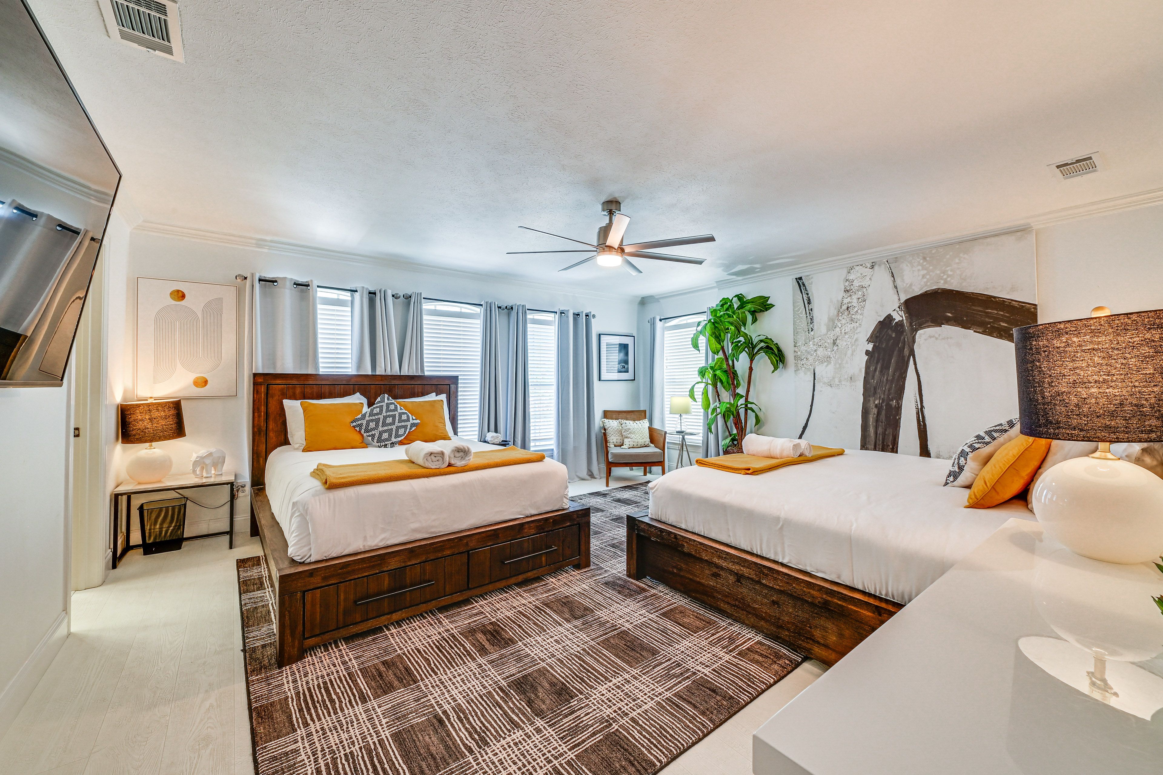 Bedroom 2 | King Bed | Queen Bed | 2nd Floor | Smart TV | En-Suite Bathroom