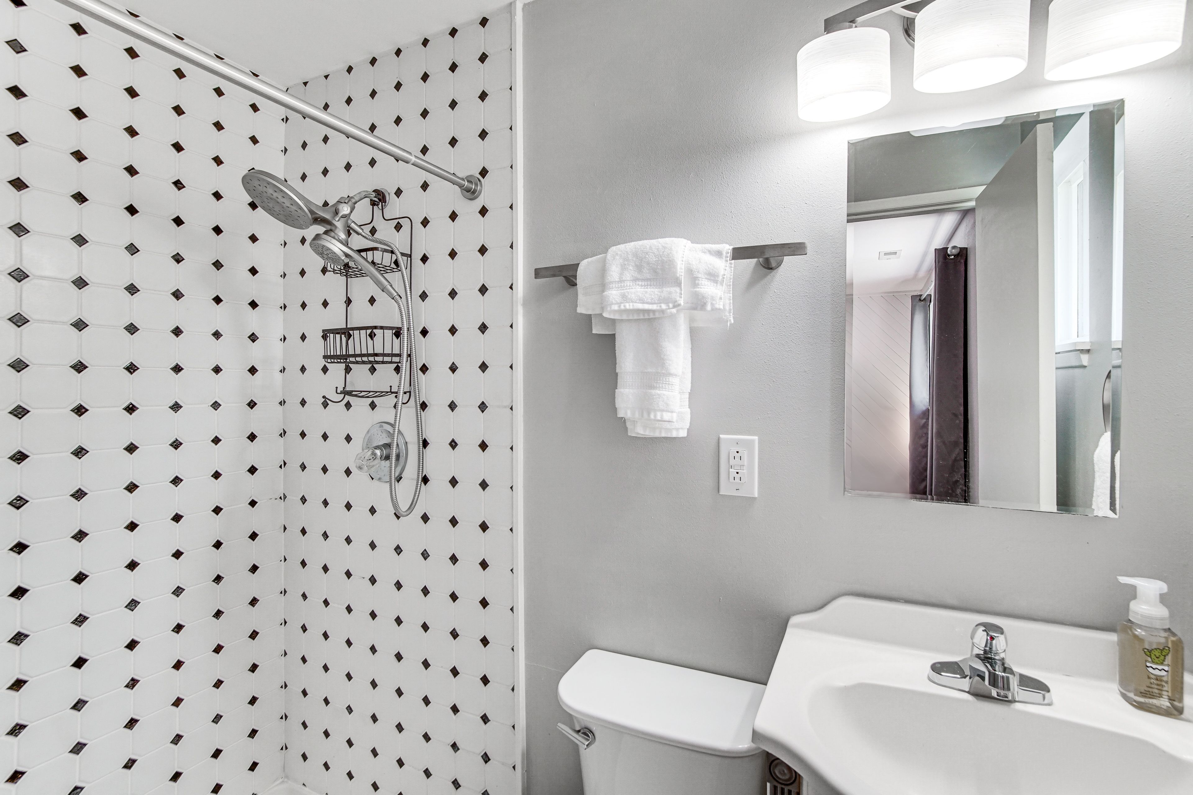 En-Suite Bathroom | Main Level | Shower | Towels Provided