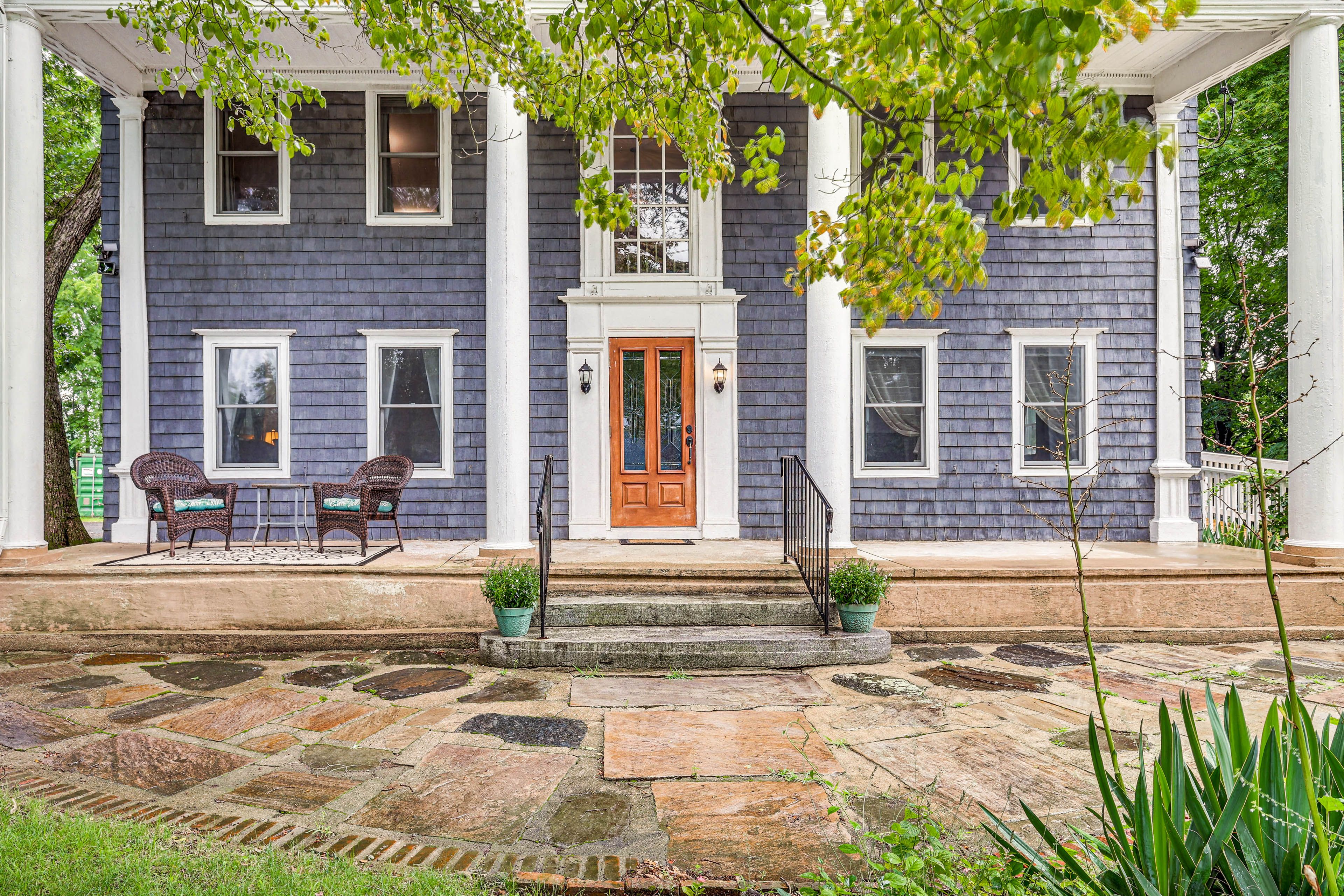 Property Exterior | Patio | Electric Fence | Bedroom/Full Bathroom on 1st Floor