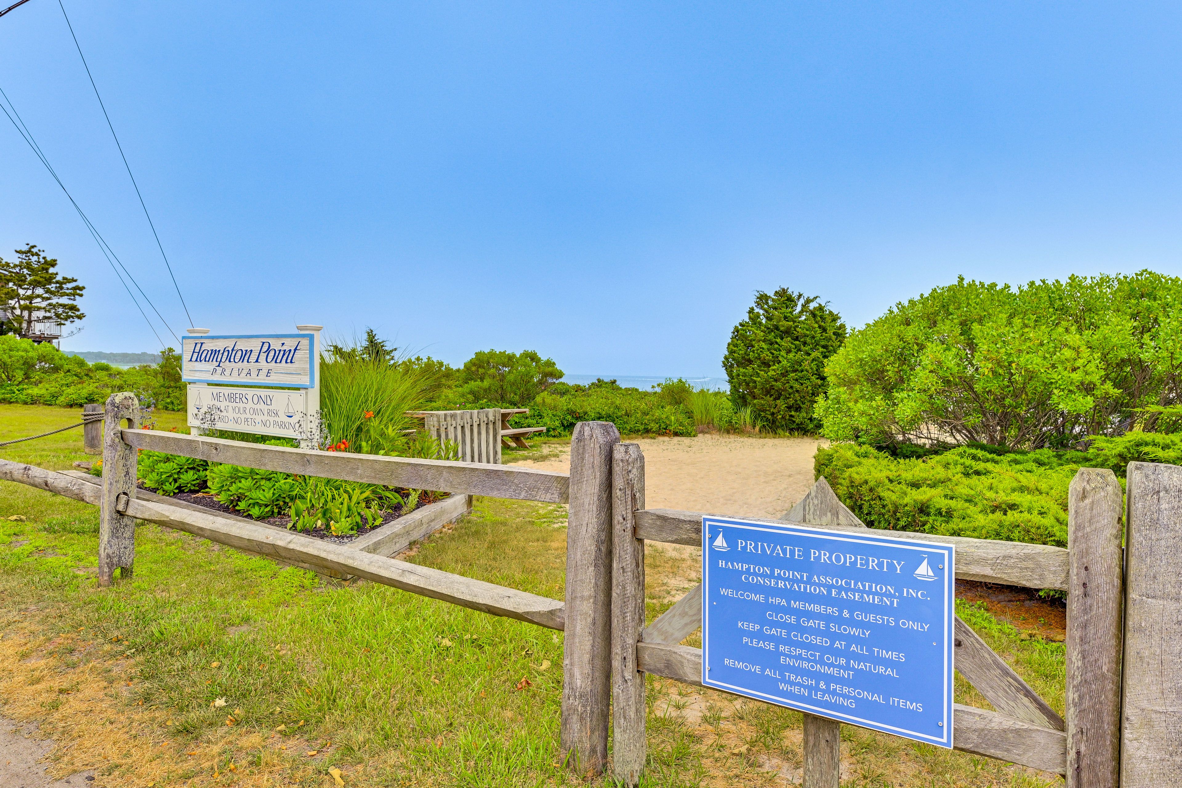 Hampton Point Association | Walk to Private Community Beach
