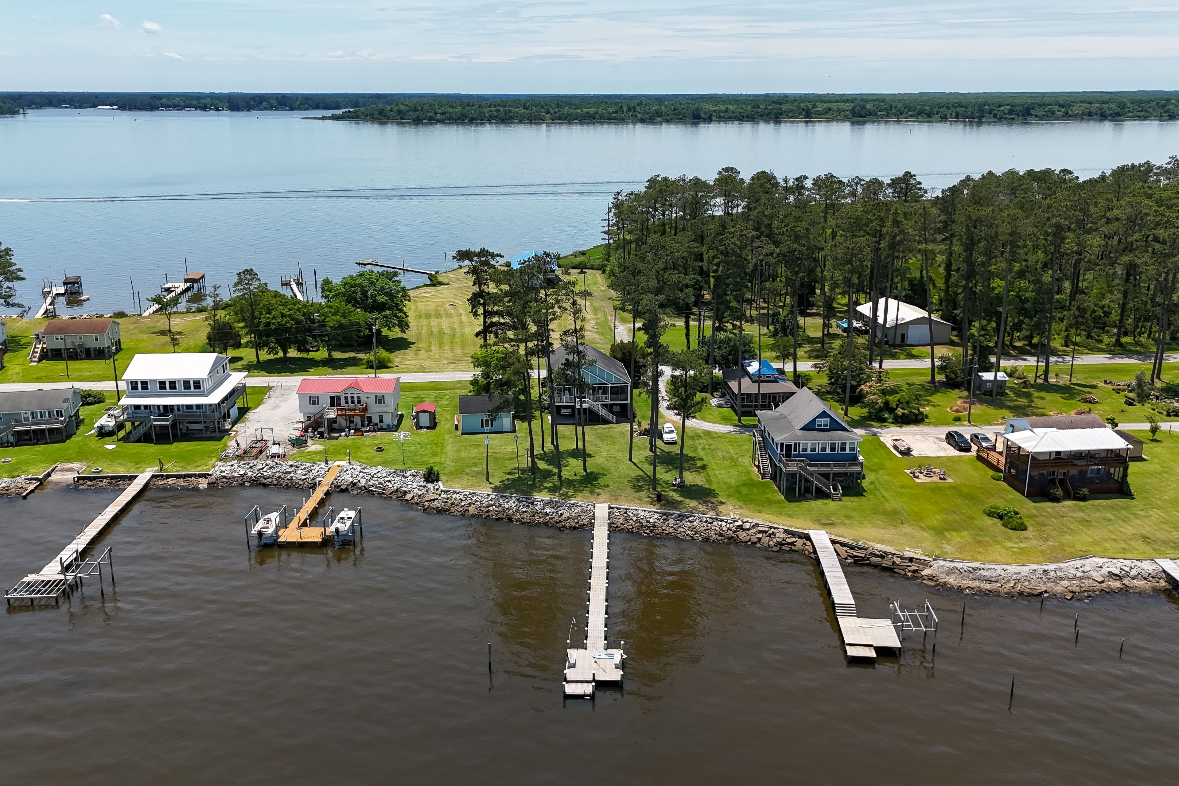 Aerial Views | Private Pier | Seating | Umbrella
