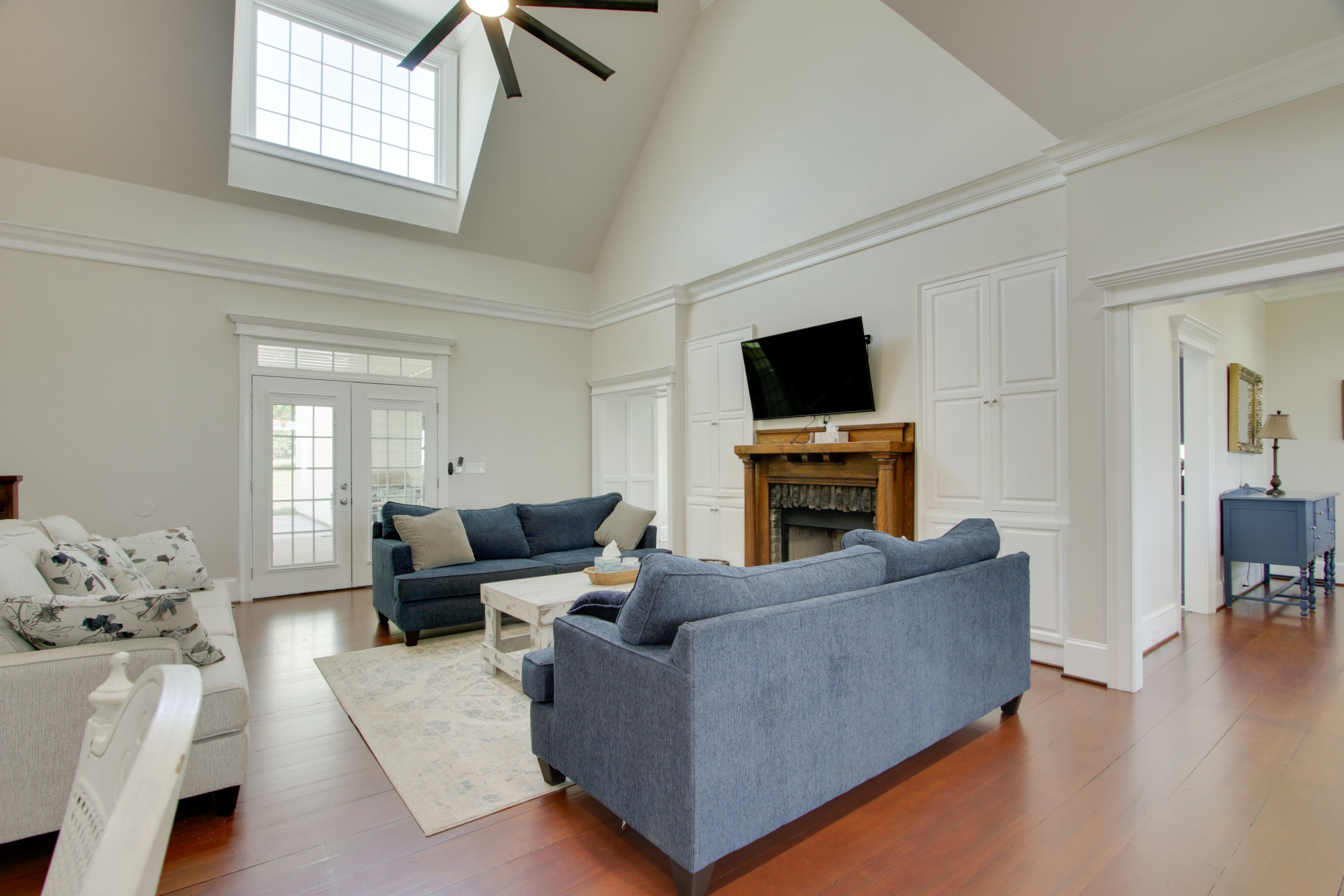 Living Room | Fireplace | Workstation | Main Level