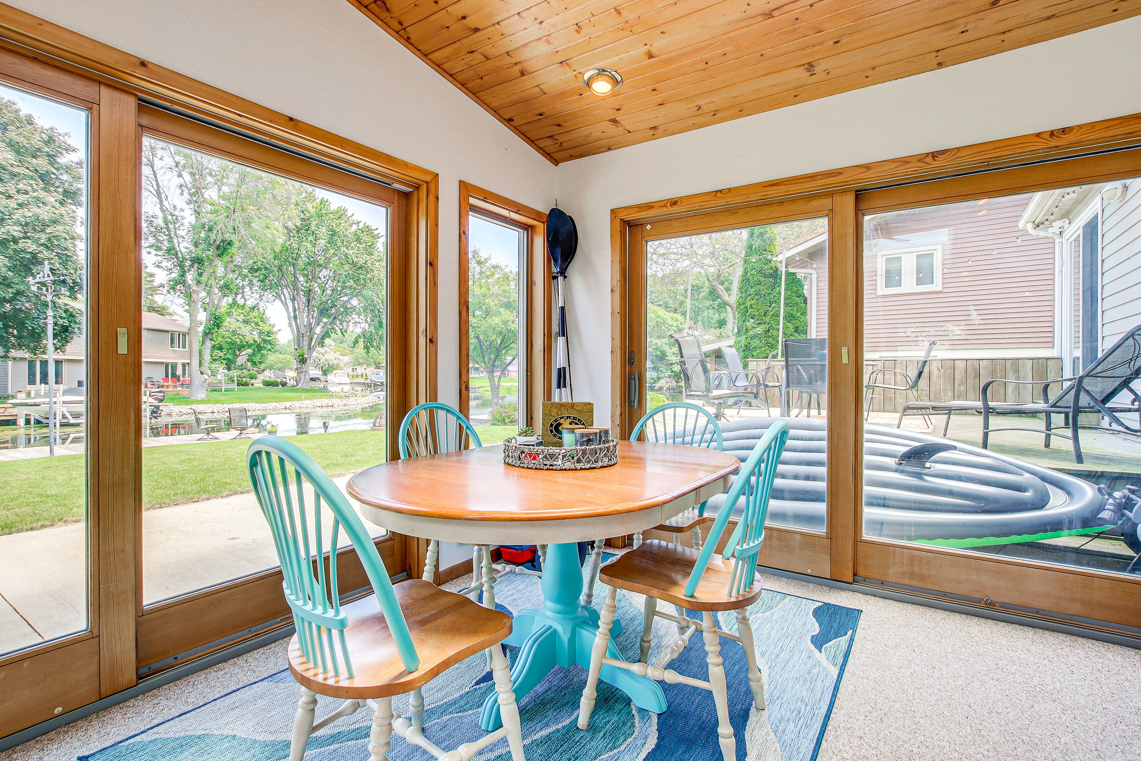 Sunroom | 1st Floor | Patio Furniture | Expansive Water Views