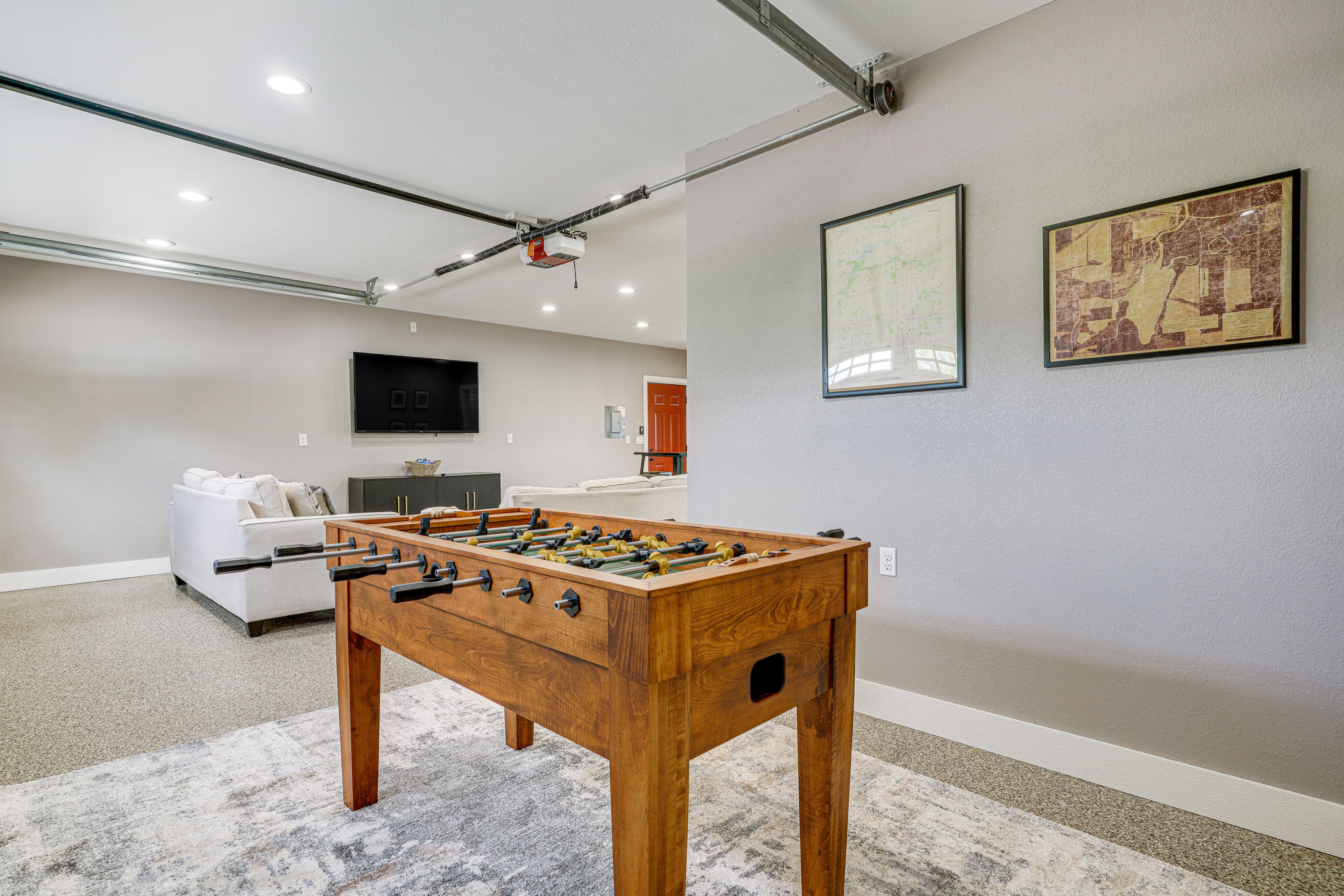 Game Room | Foosball Table | 2 Queen Sleeper Sofas