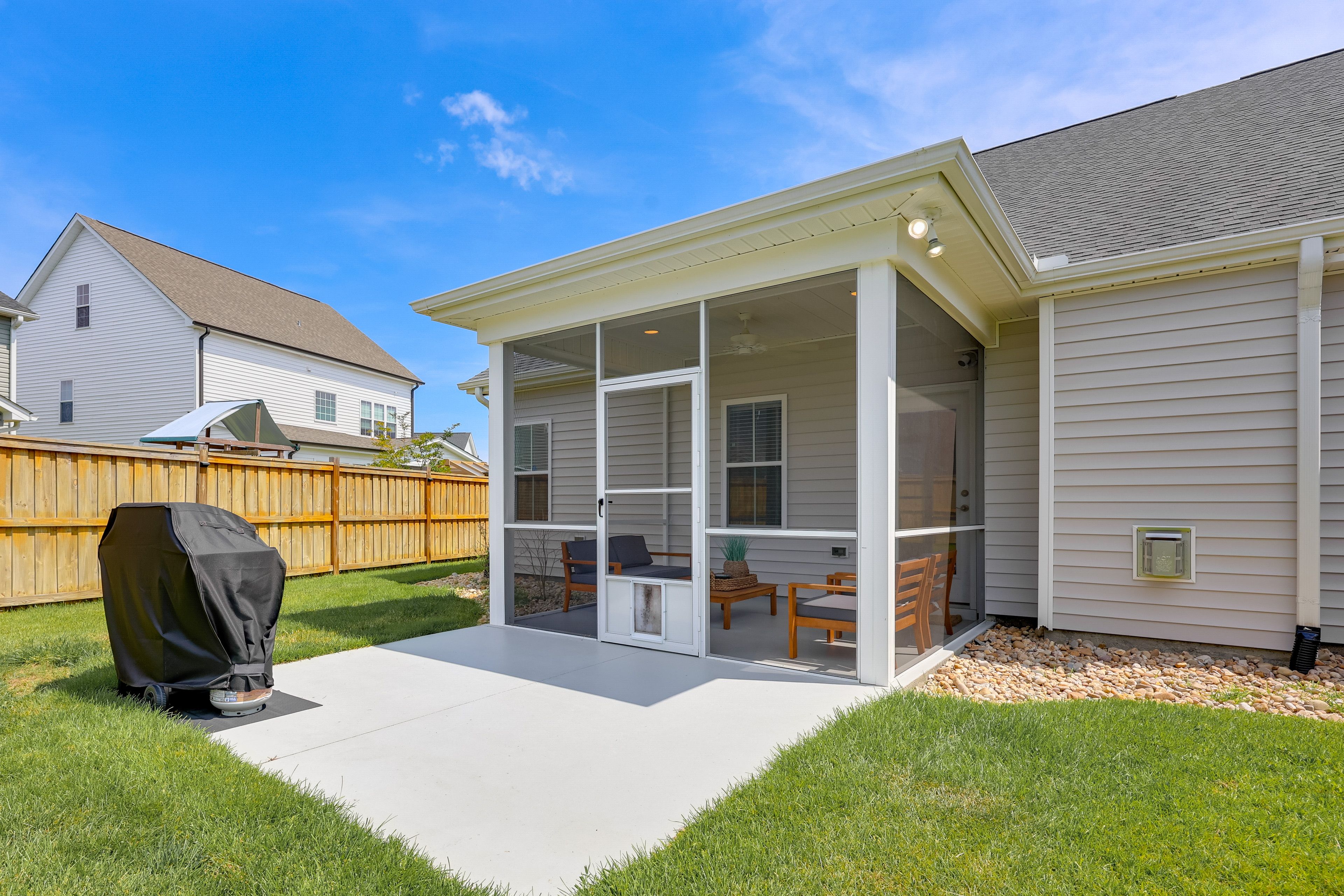House Exterior | Gas Grill | Fenced Backyard