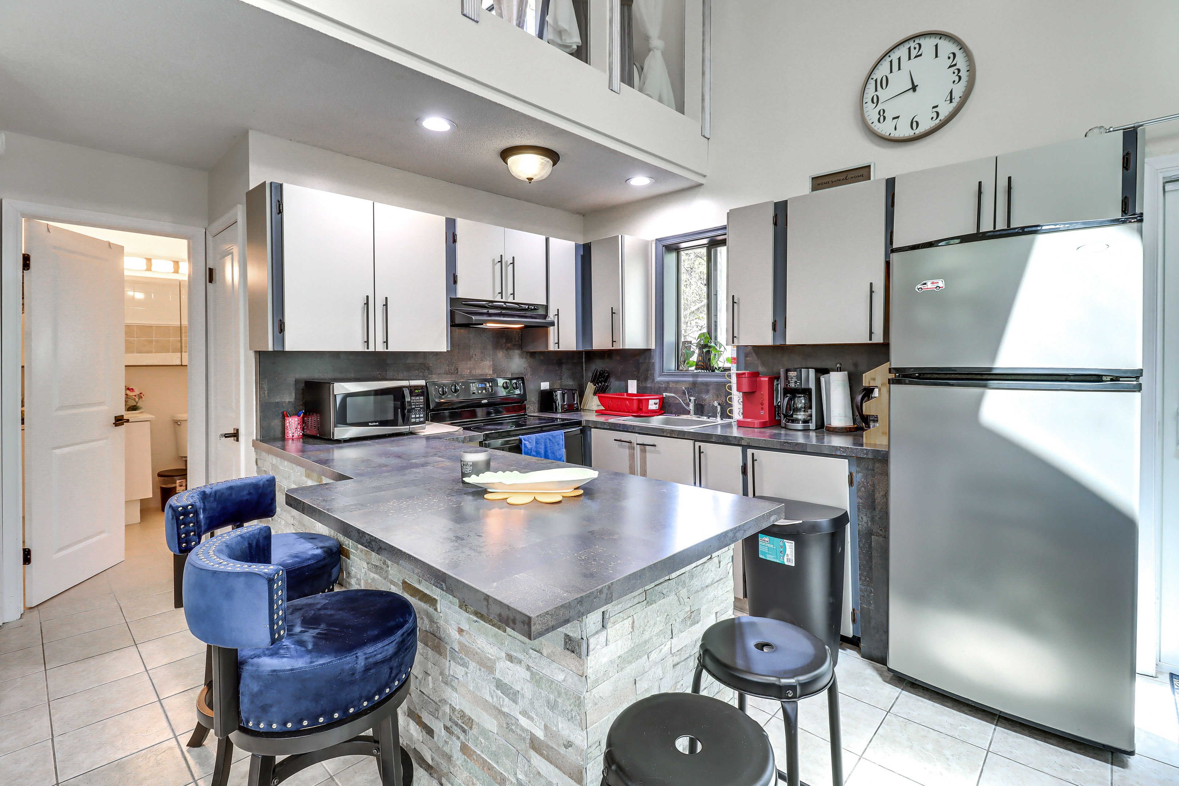 Kitchen | 1st Floor | Keurig & Drip Coffee Makers | Toaster | Cooking Basics