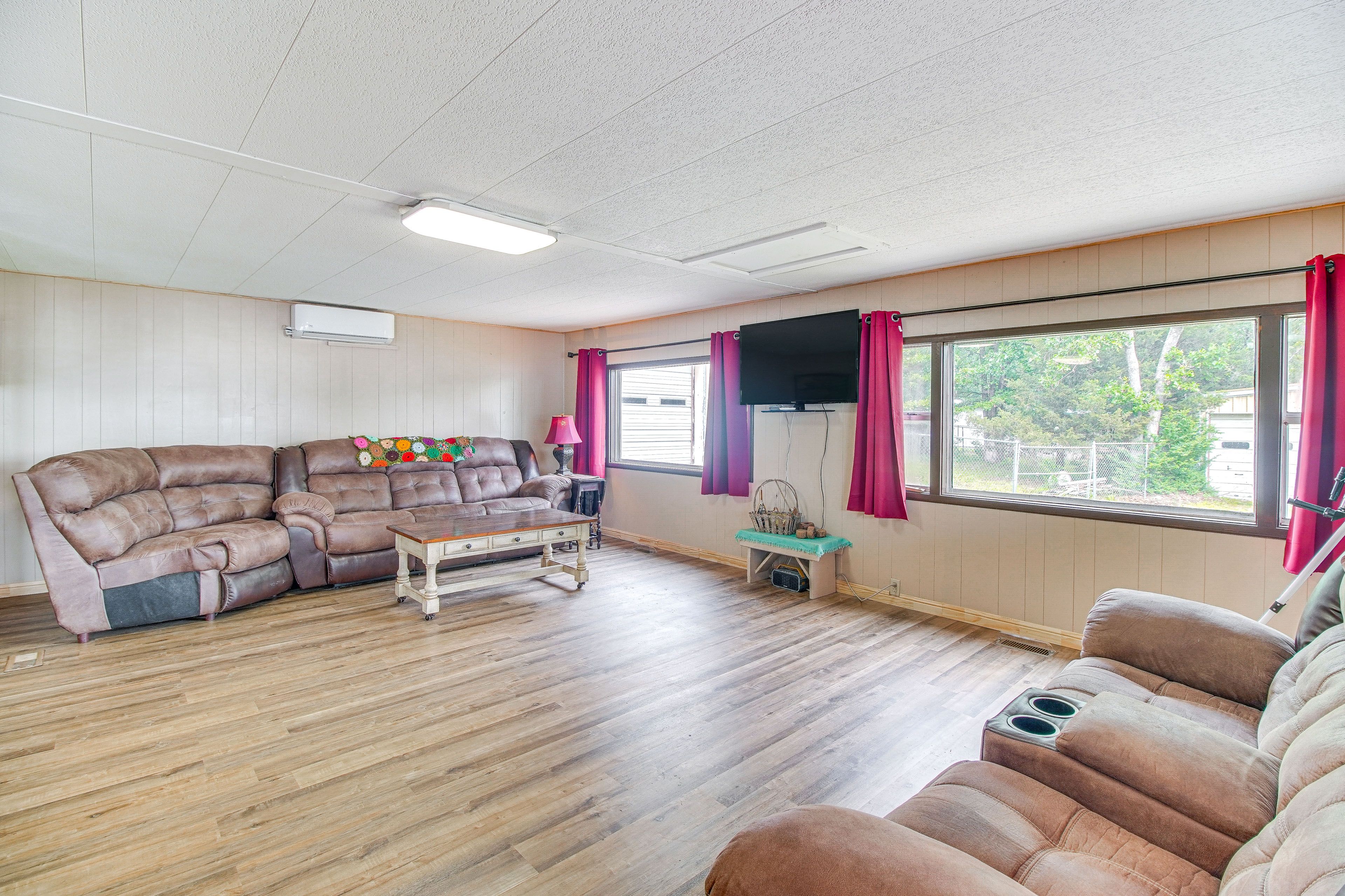 Living Room | Flat-Screen TV | Telescope