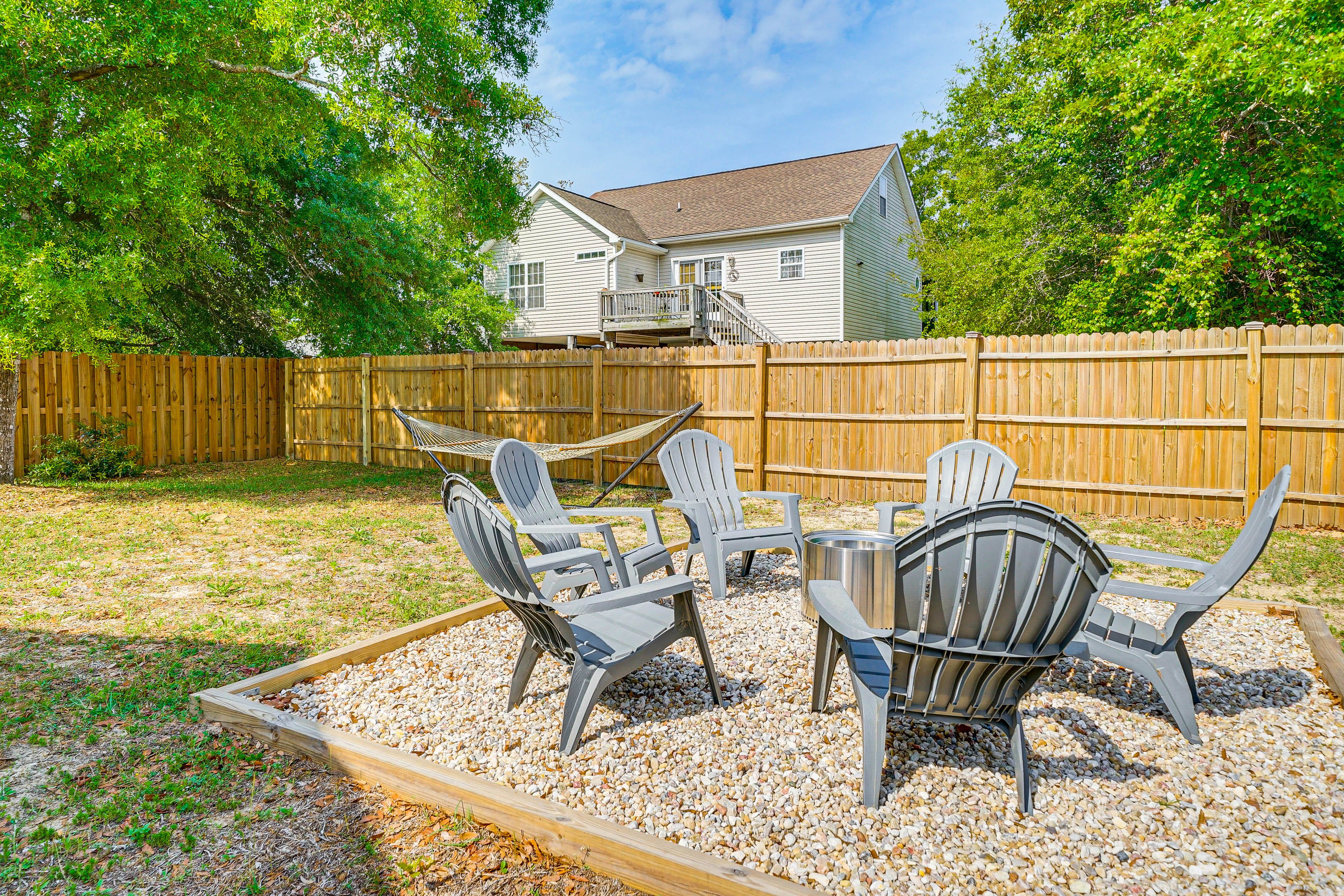 Fenced-In Yard | Fire Pit | Hammock