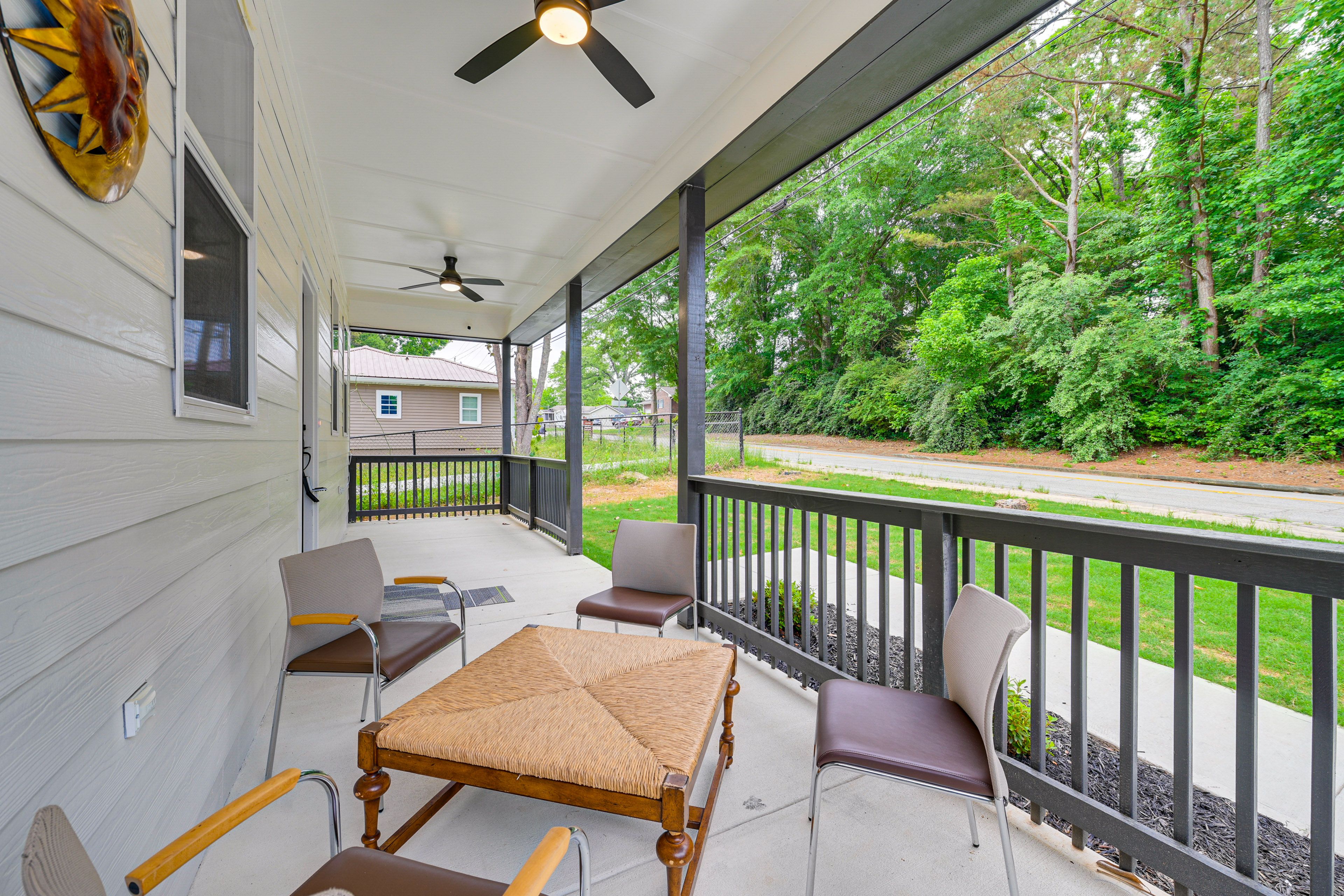 Front Patio | Single-Story Home | Ceiling Fans