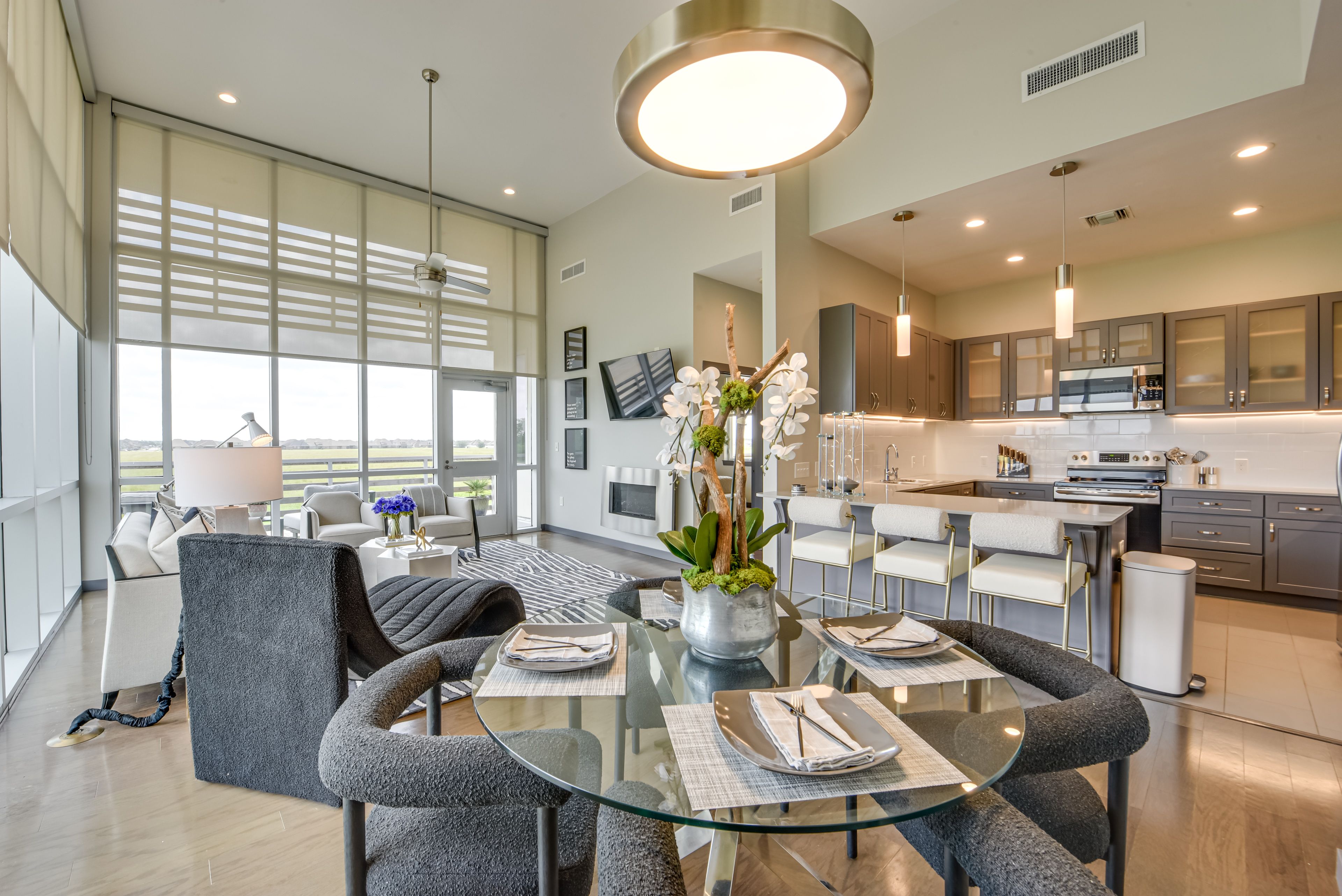 Dining Area | Dishware & Flatware | 2nd-Floor Unit