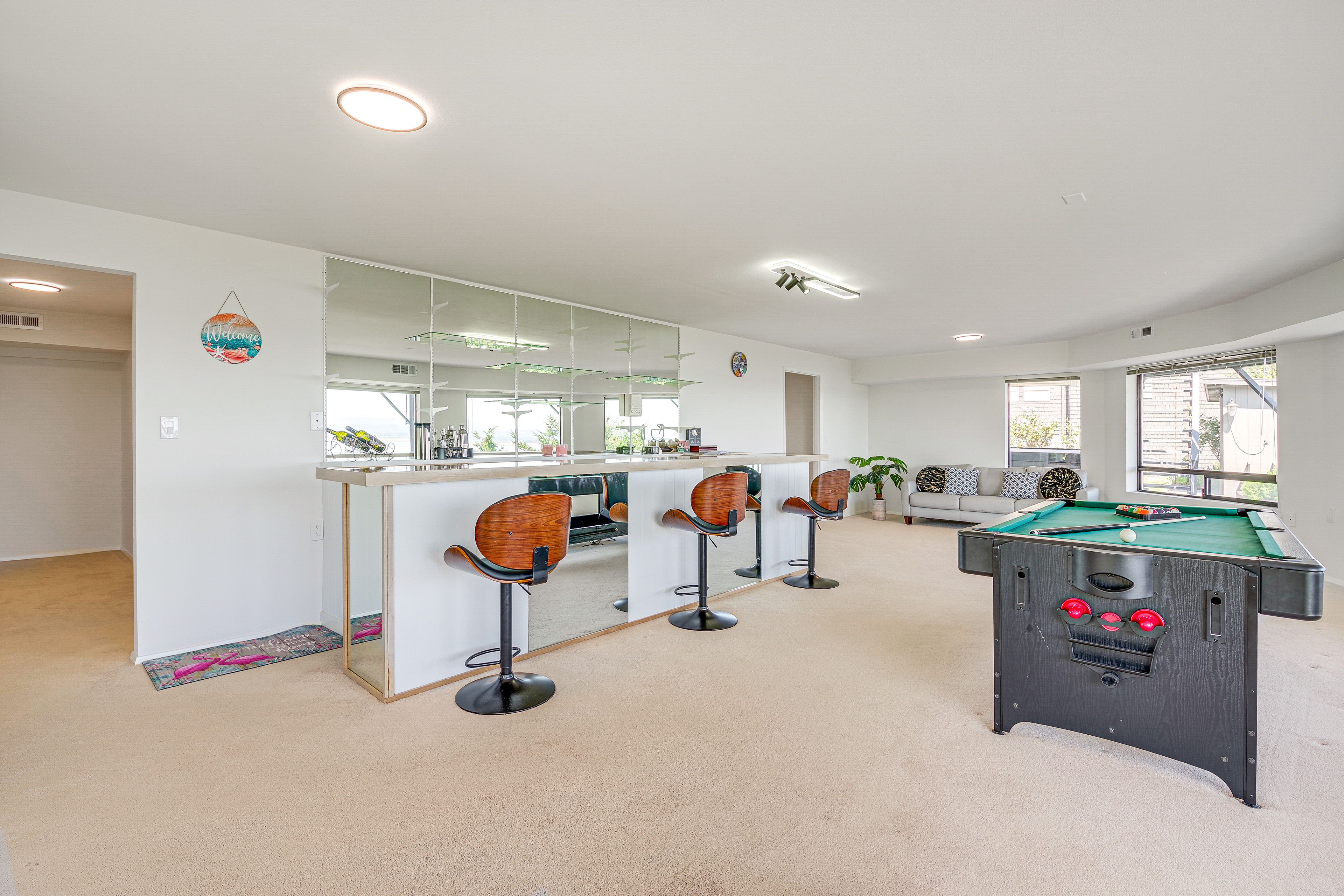 Game Room | Reversible Air Hockey/Pool Table | Wet Bar | 1st Floor