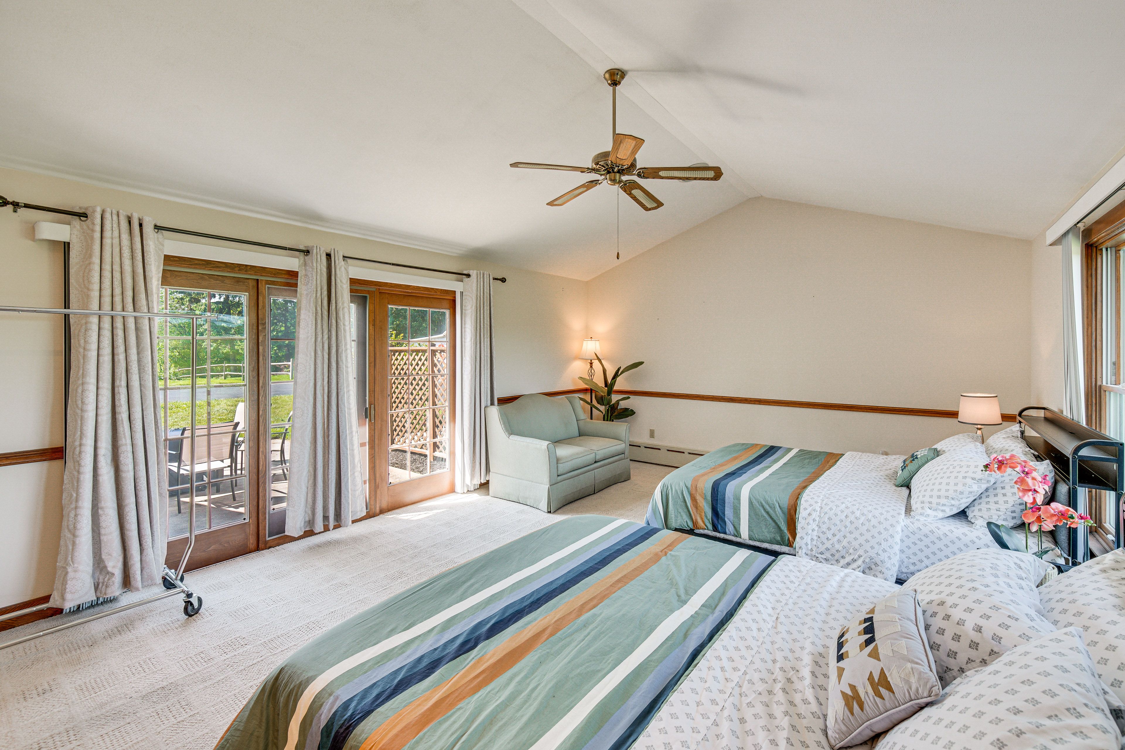 Bedroom 3 | 2 Queen Beds | 1st Floor | 2 Interior Steps