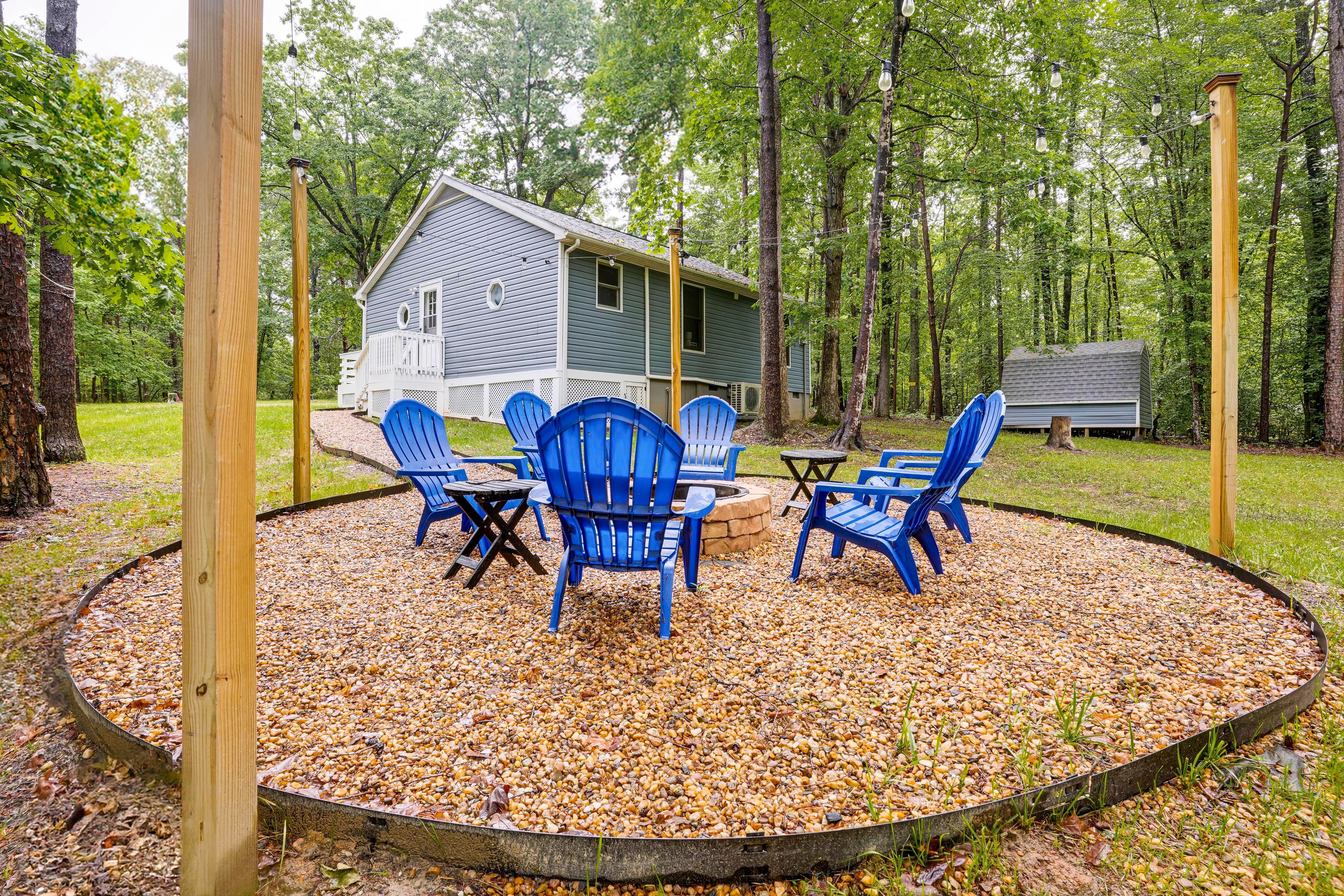 Private Backyard Area | Fire Pit w/ Seating