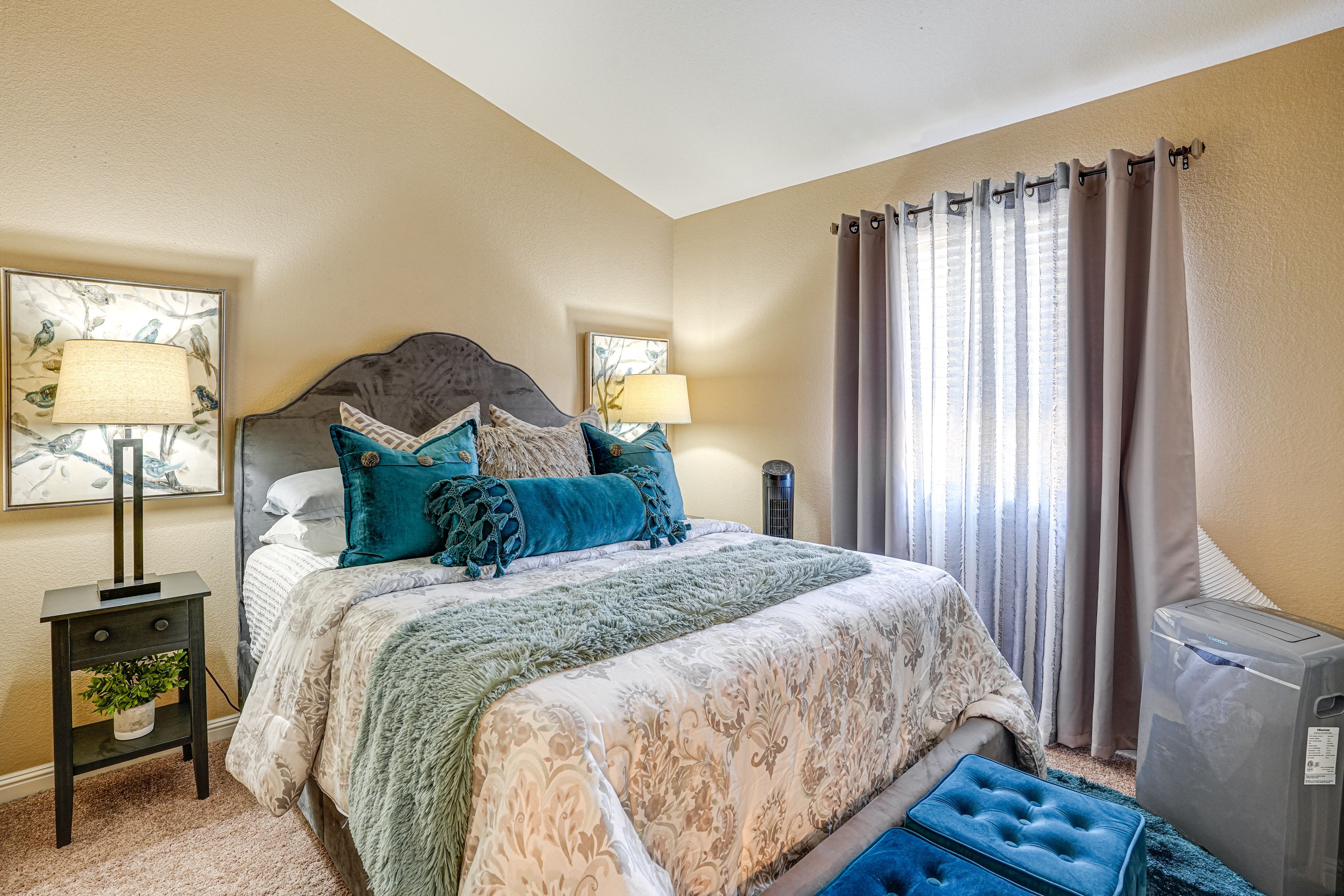 Bedroom 2 | 2nd Floor | Queen Bed | A/C Unit
