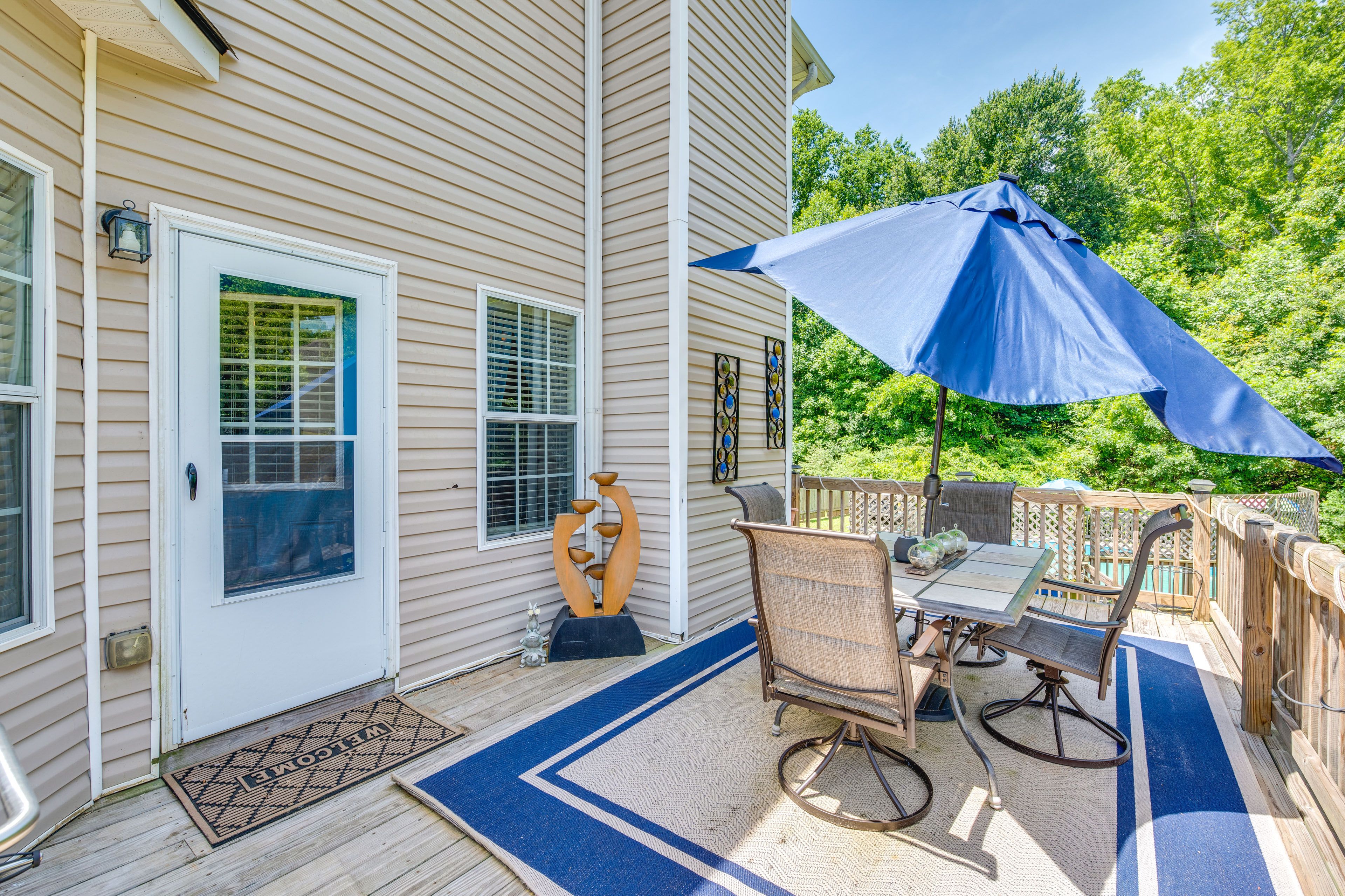 Furnished Deck | Charcoal Grill