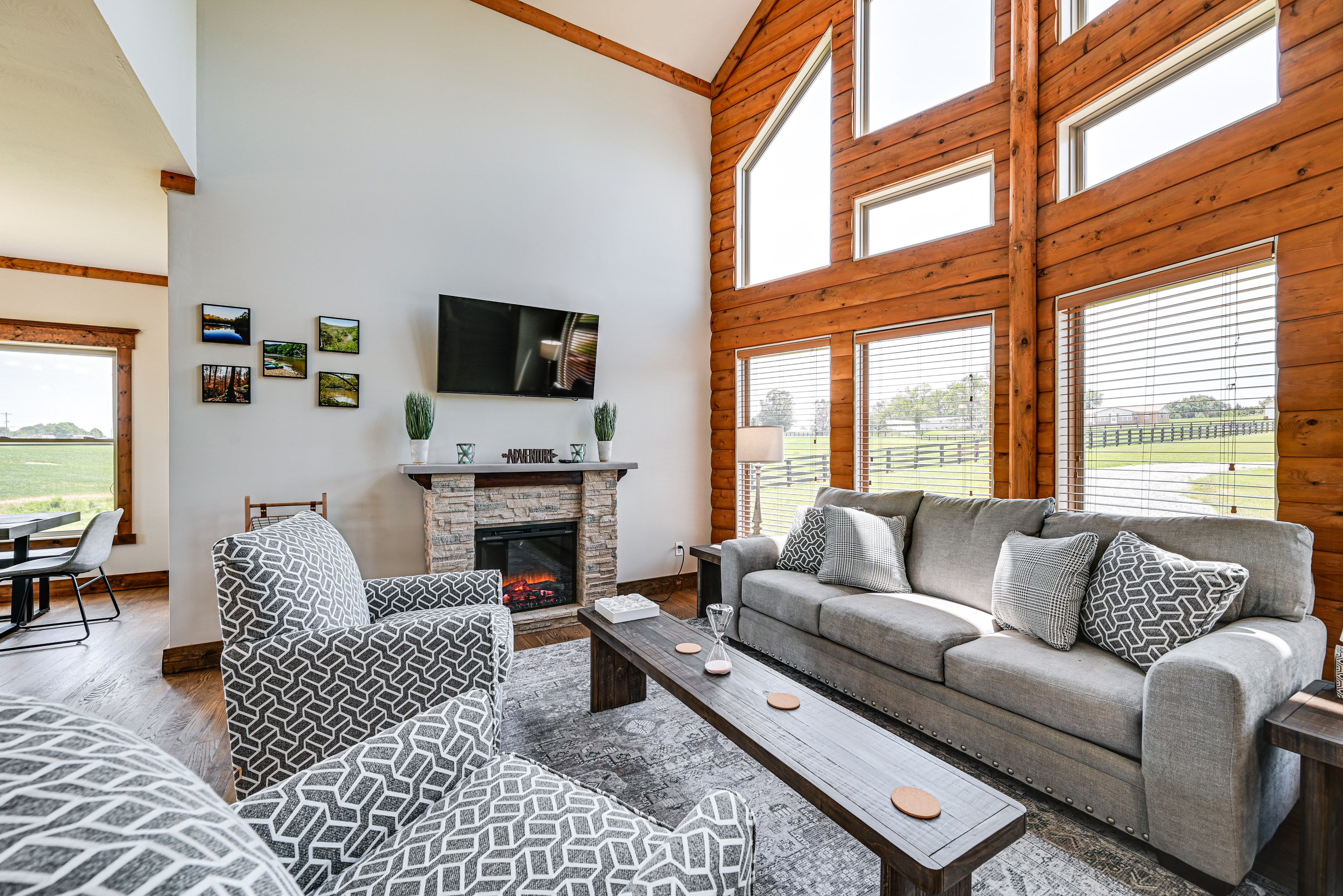 Living Room | Smart TV | Fireplace | 2nd Floor