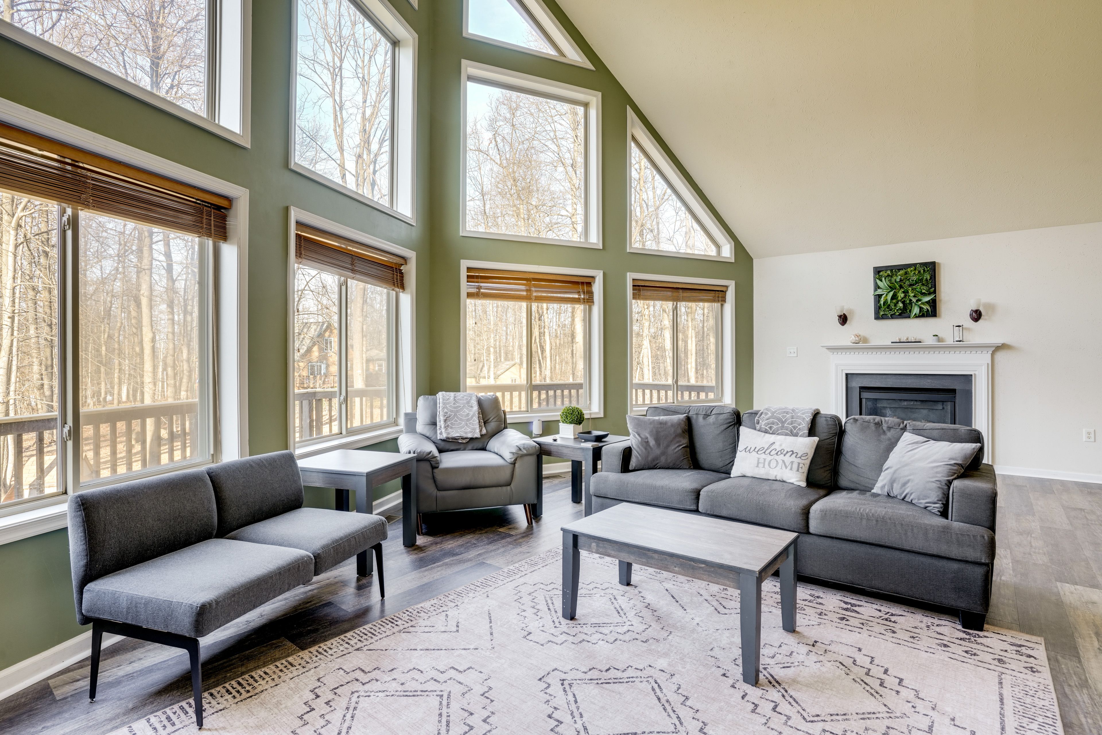 Living Room | Fireplace (Decorative Only) | Luxury Vinyl Flooring | 1st Floor