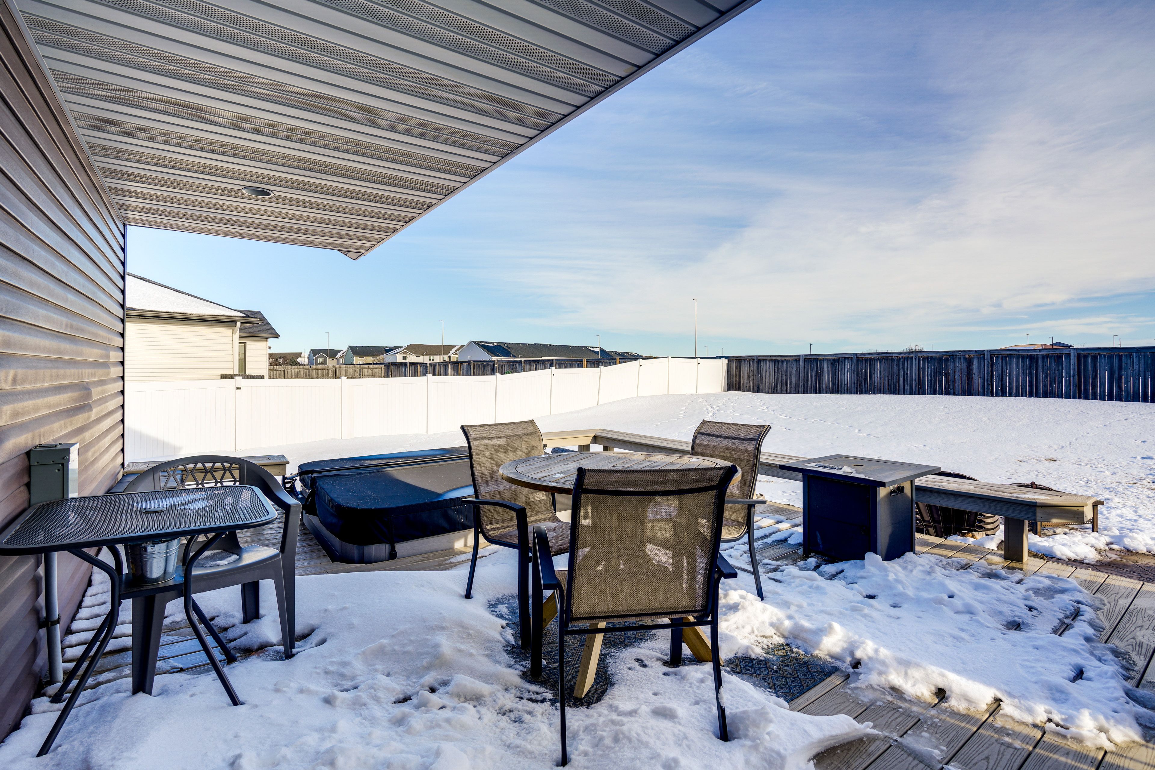 Private Deck | Outdoor Dining Area | Private Hot Tub