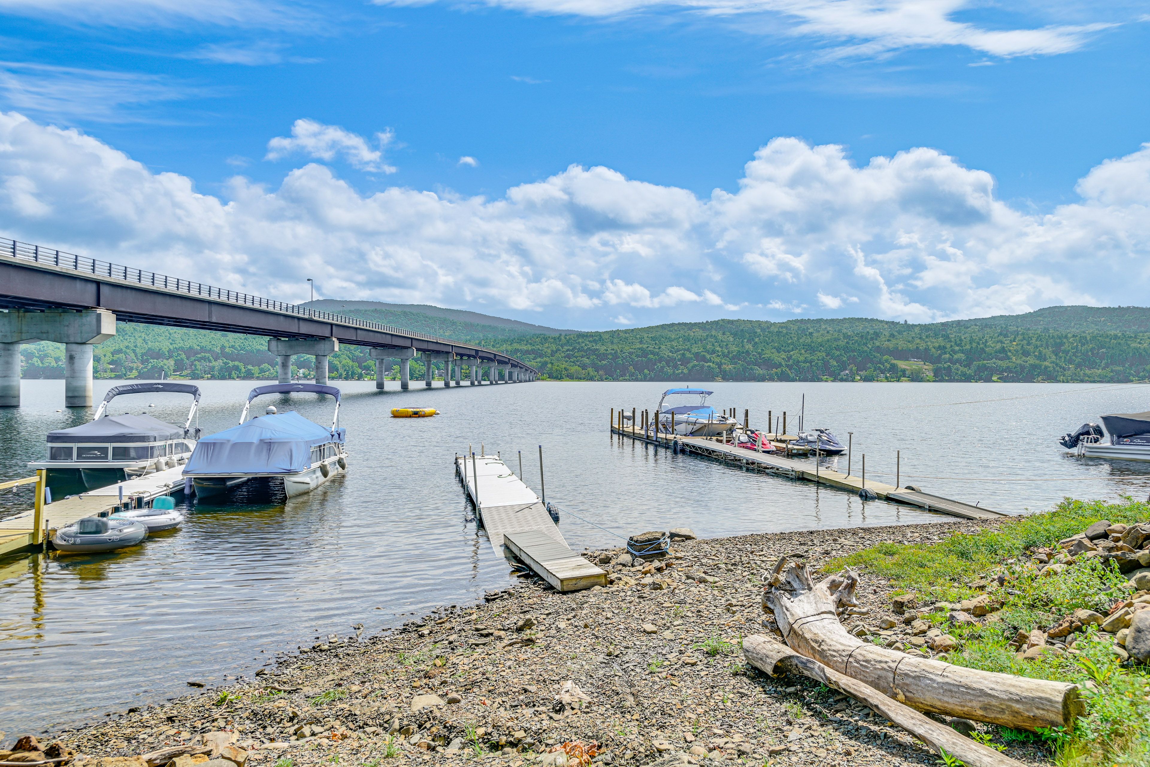 Private Beach & Boat Dock | Great Sacandaga Lake On-Site