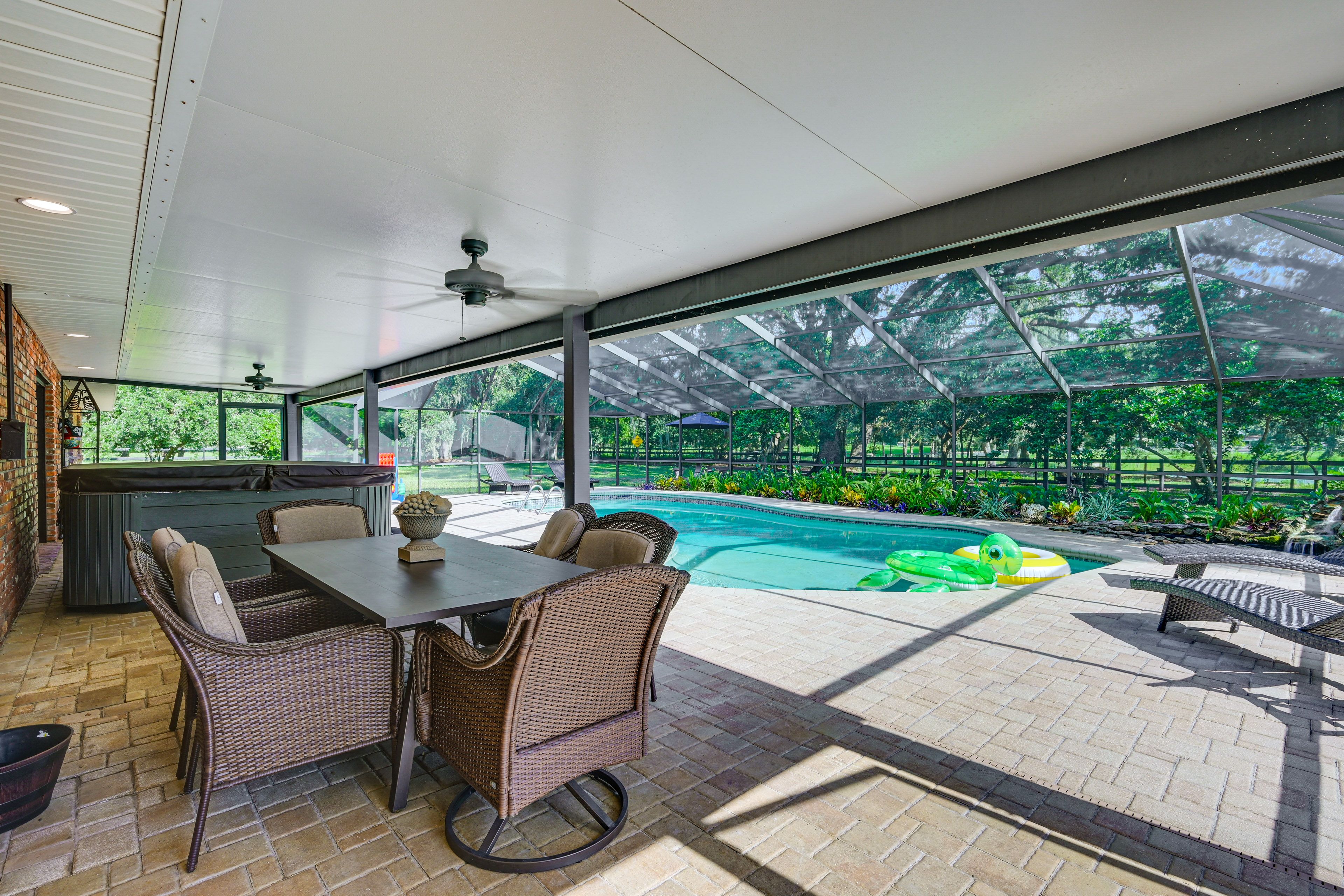 Screened-In Lanai | Private Pool & Hot Tub