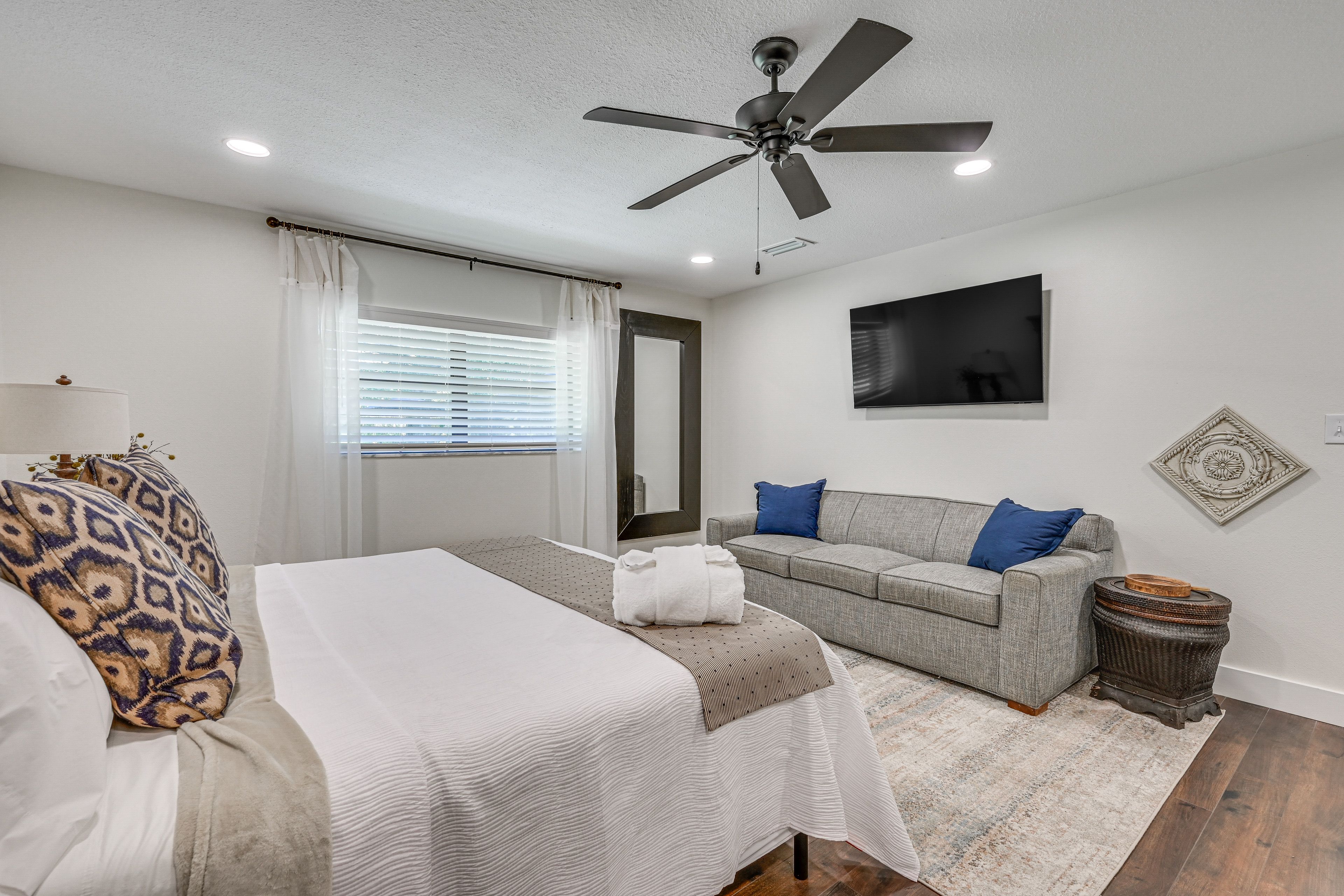 Bedroom 1 | King Bed | Queen Sleeper Sofa