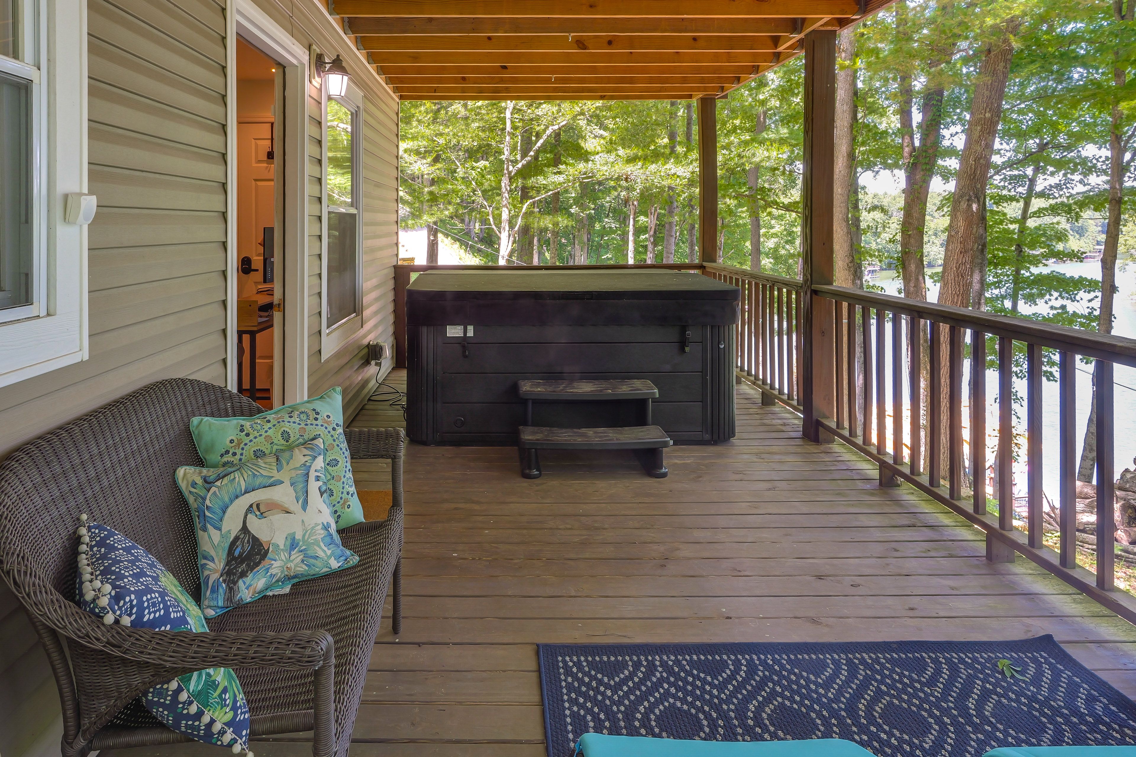 En-Suite Deck | Lower Level | Private Hot Tub