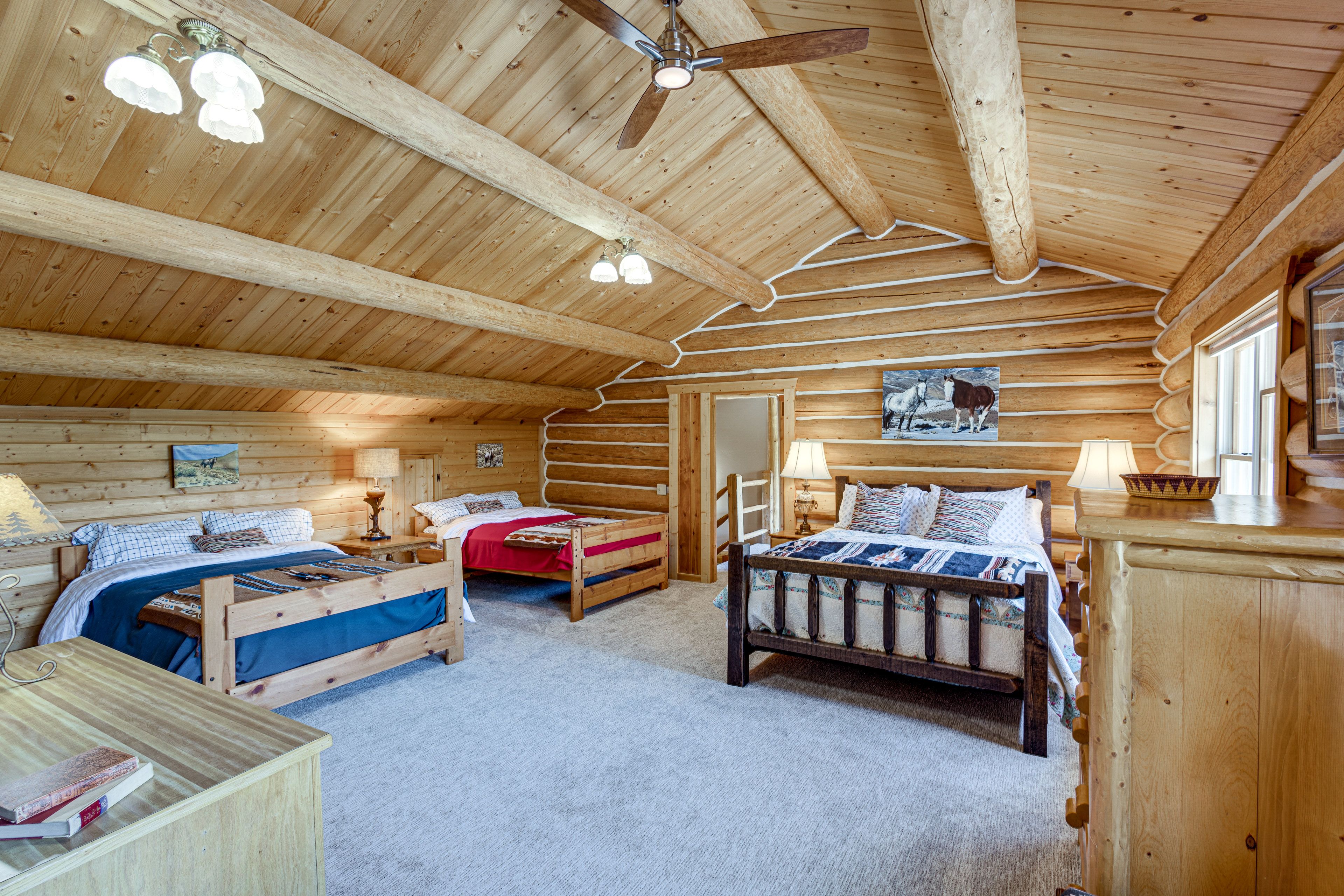 Bedroom 3 | Queen Bed | 2 Full Beds | Upper Level