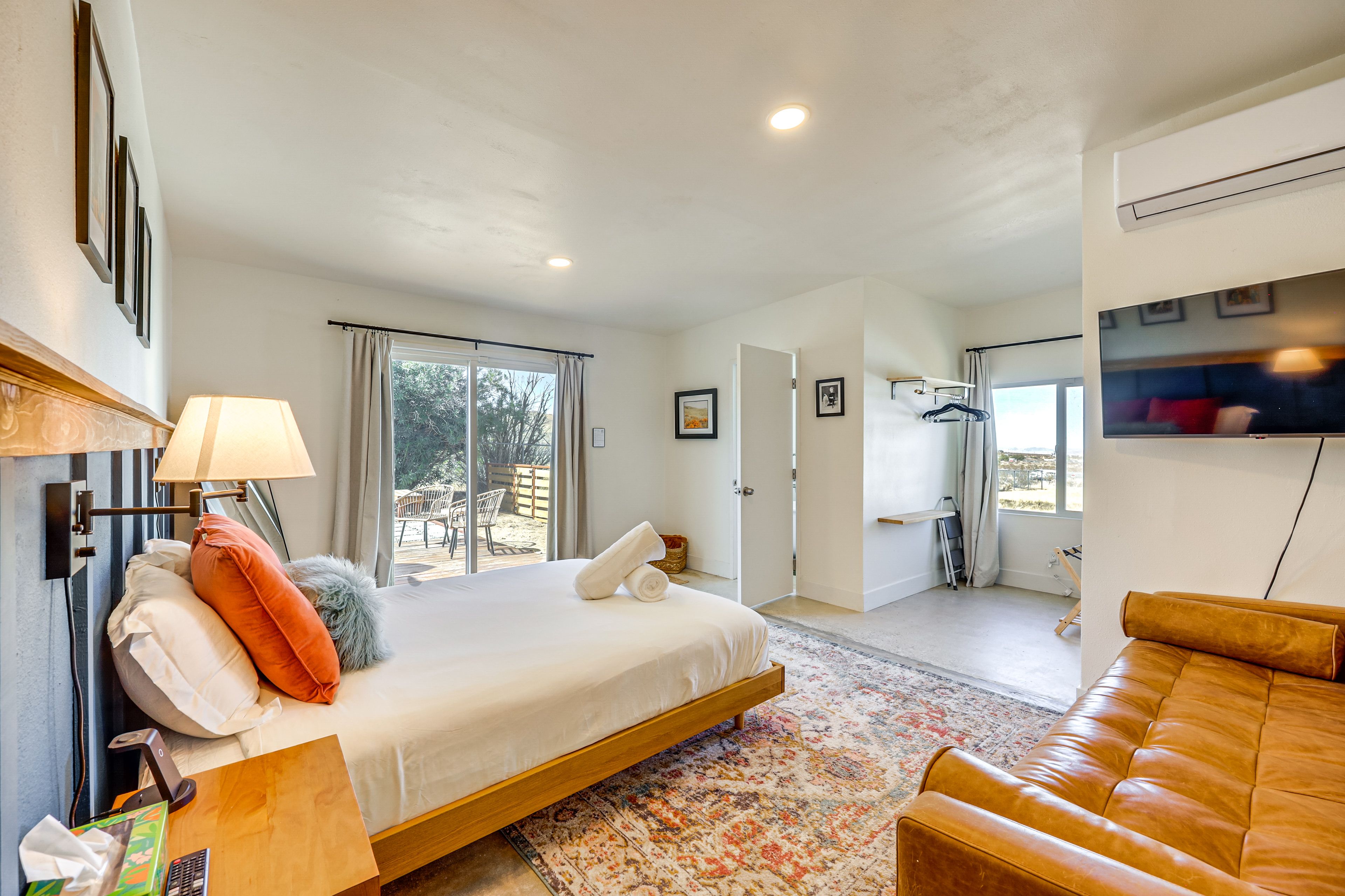 Bedroom 1 | Queen Bed | Smart TV | Deck Access | Linens Provided