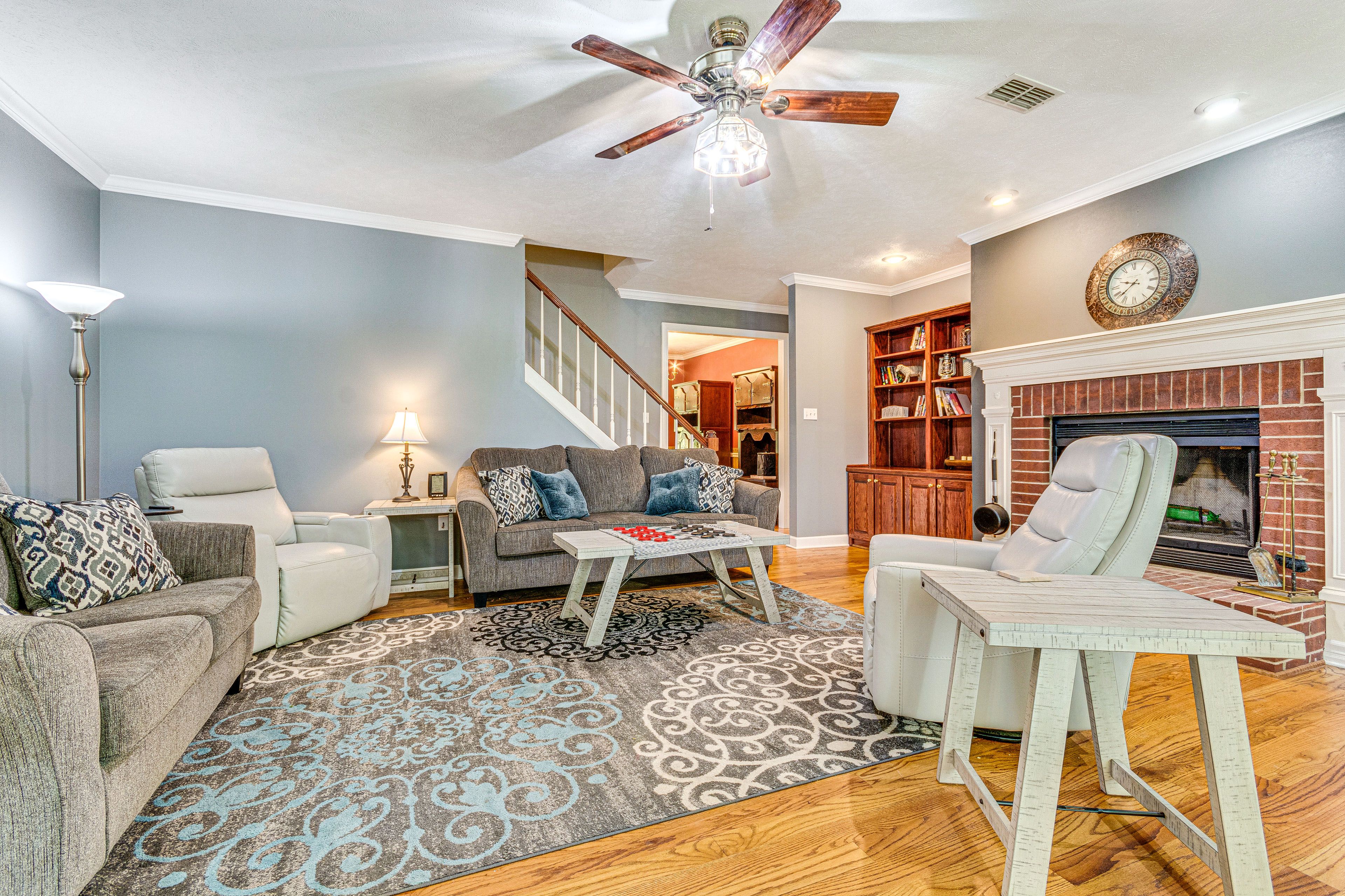 Living Room | 1st Floor | Wood-Burning Fireplace (Wood Provided) | Board Games