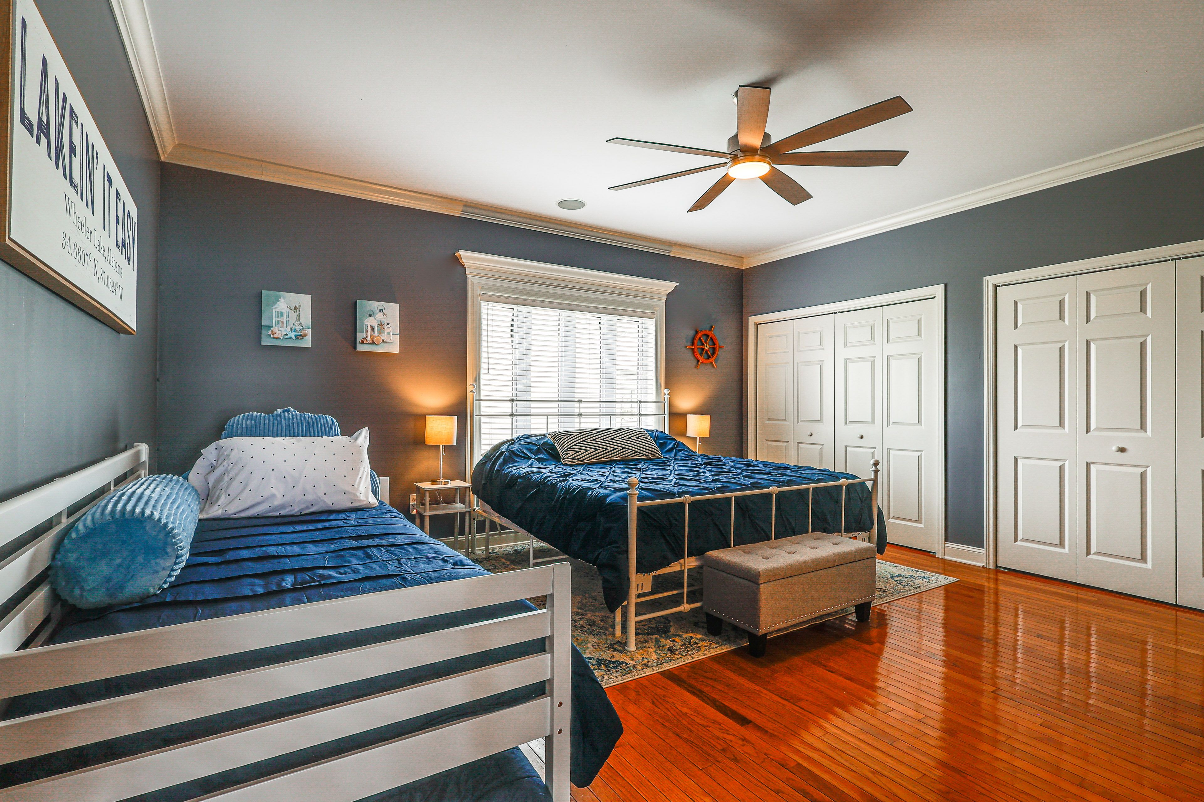 Bedroom 1 | 1st Floor | King Bed | Twin Bed w/ Twin Trundle | Linens Provided