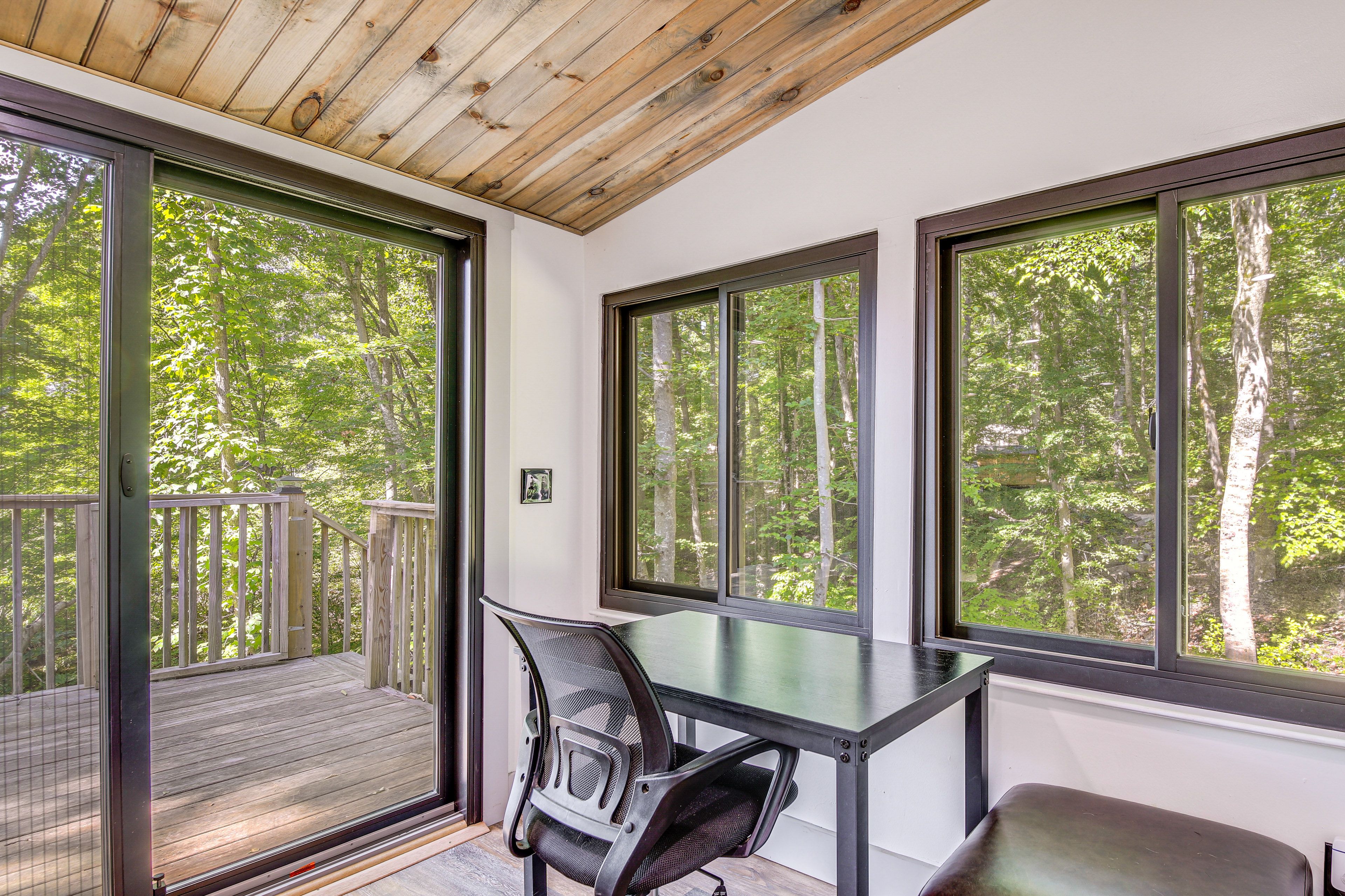 Office | 1st Floor | Dedicated Workspace | 1 Interior Step Required