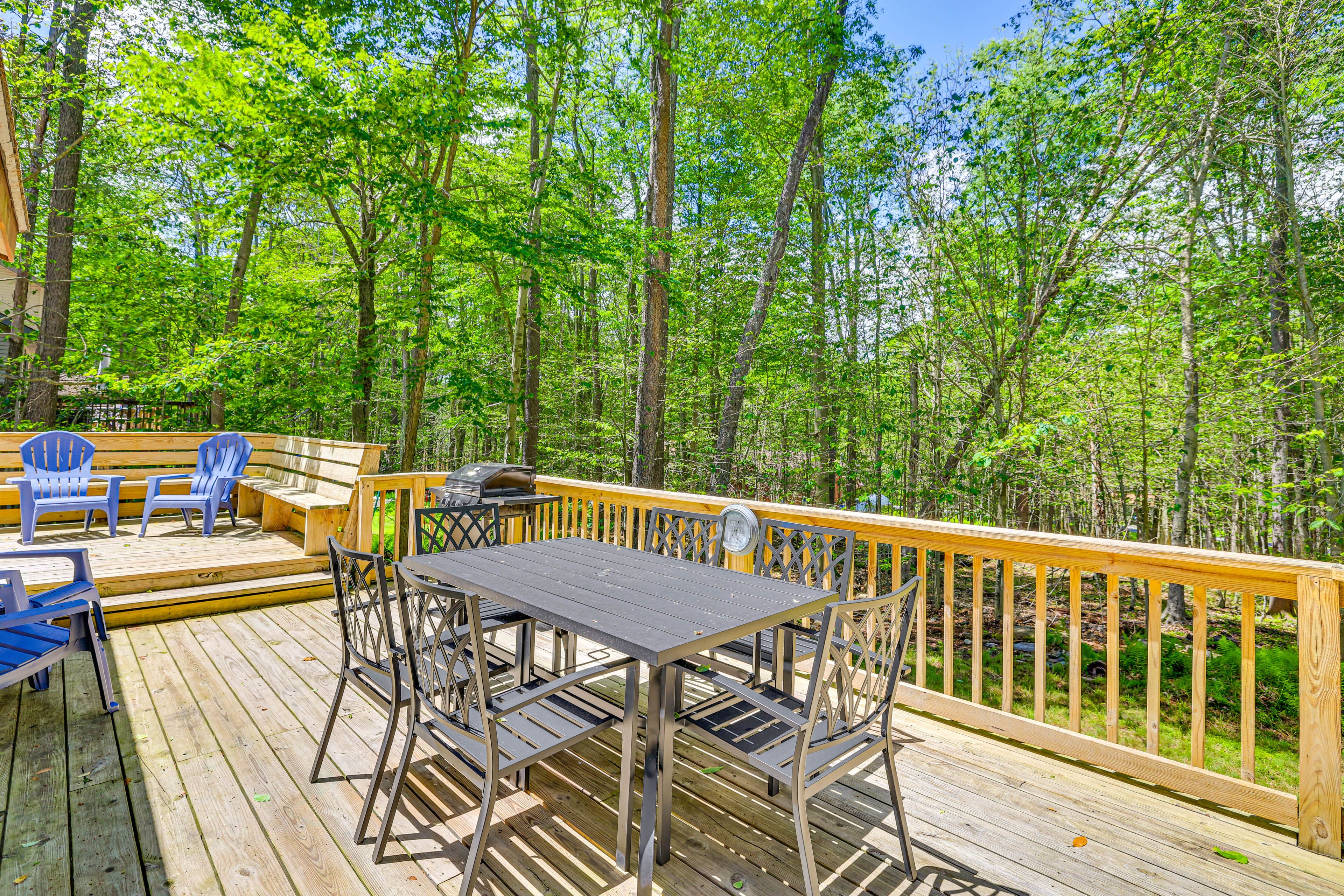 Private Deck | Outdoor Dining Area | Gas Grill (Propane Provided)