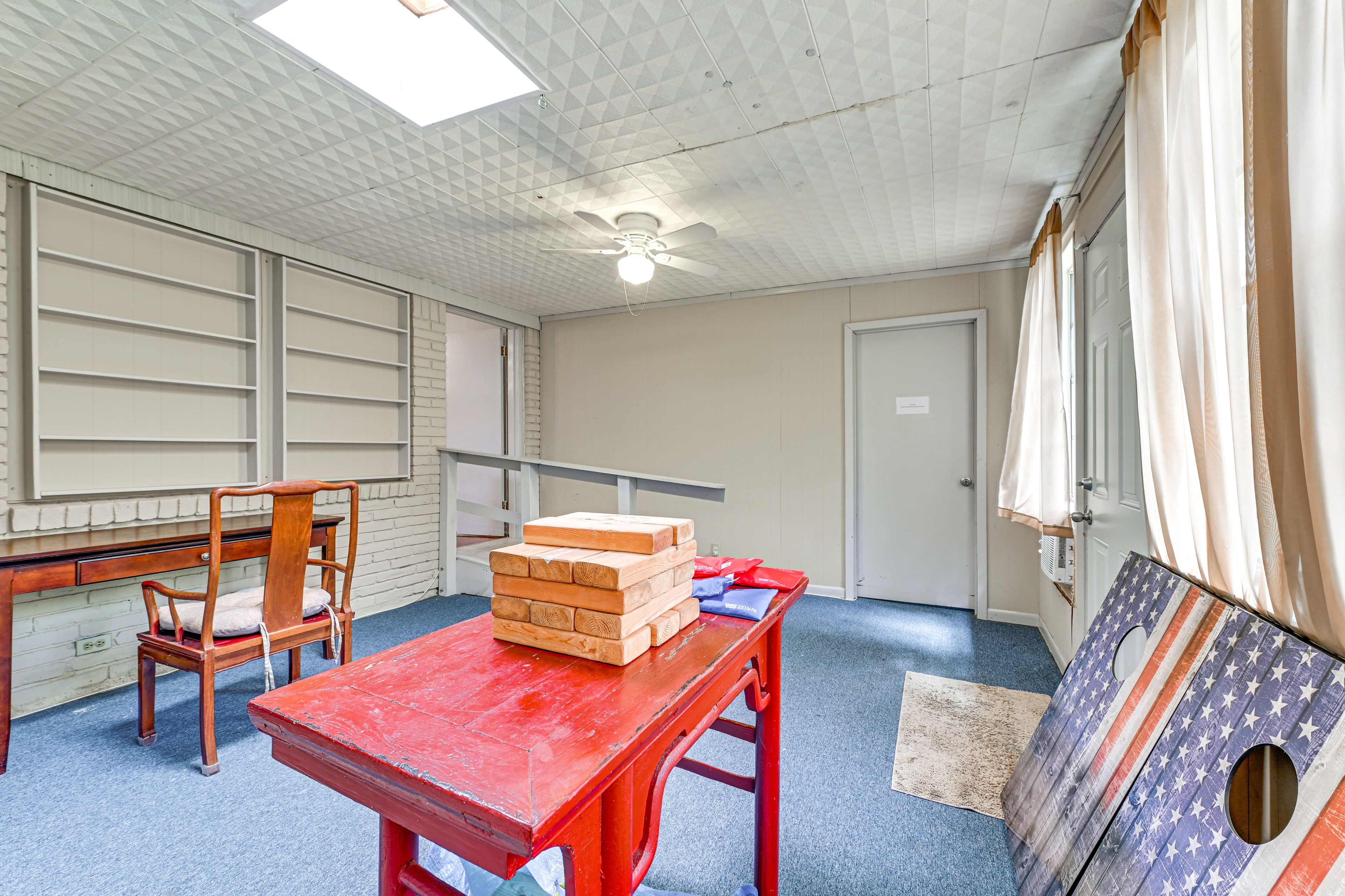 Recreation Room | Cornhole | Board Games | Workstation