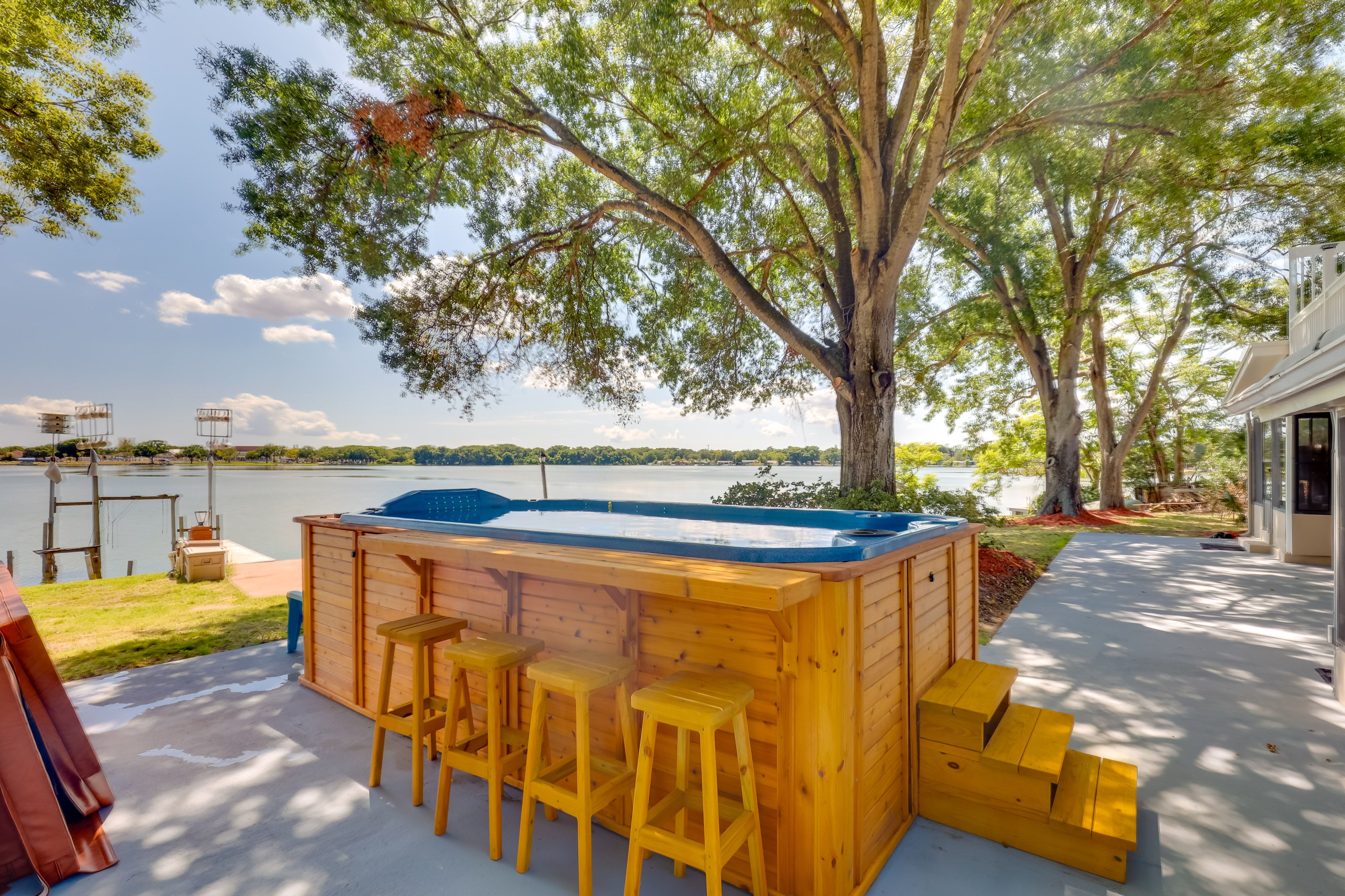 Outdoor Space | Endless Pool/Hot Tub Combo | 2-Story Home