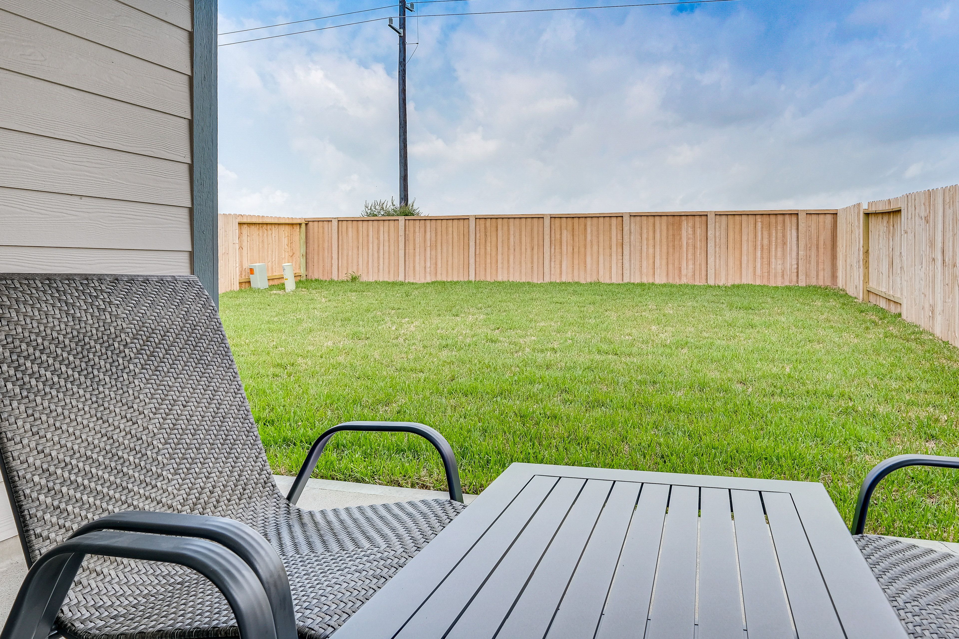 Fenced-In Backyard
