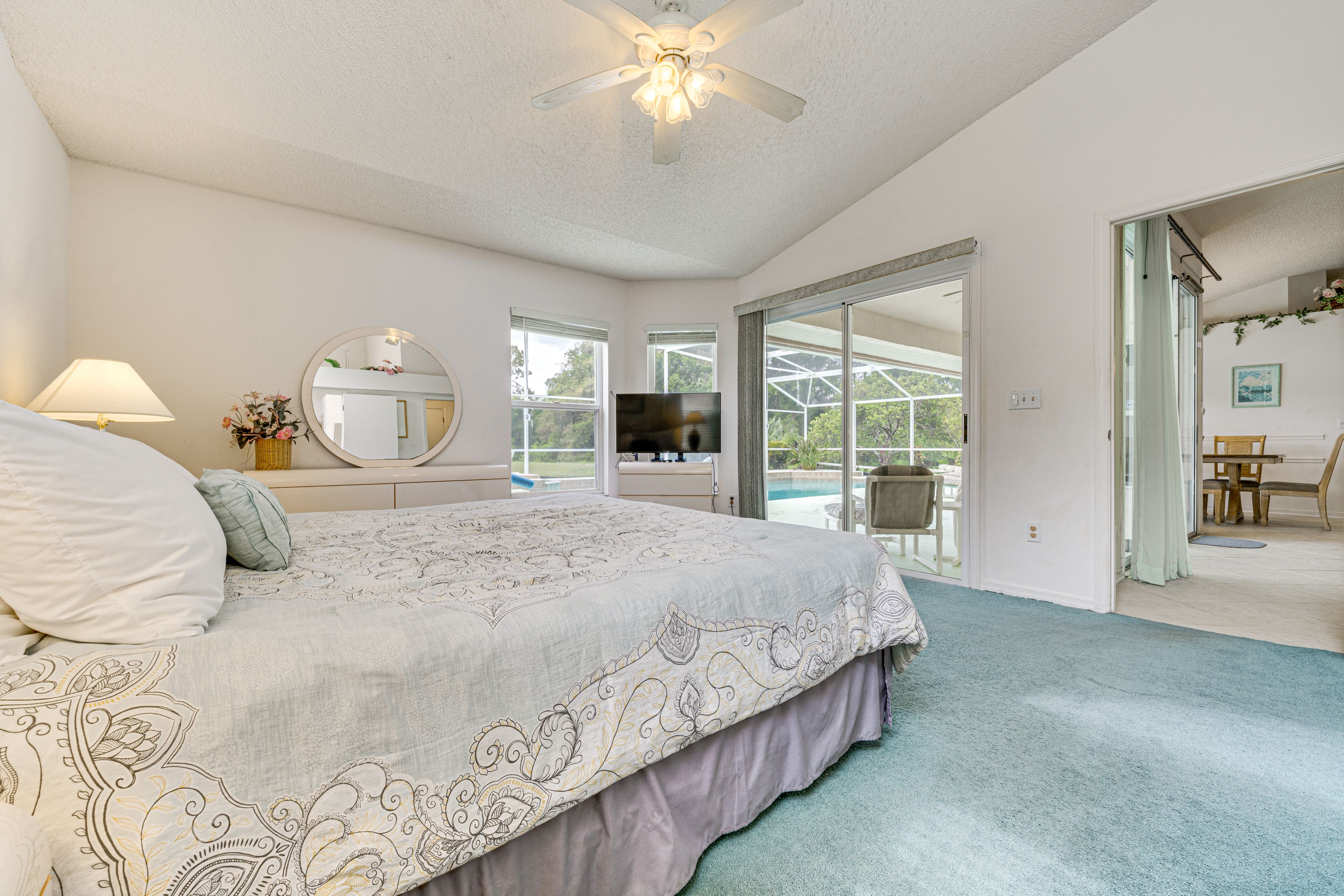 Bedroom 1 | King Bed | Linens Provided | Lanai Access