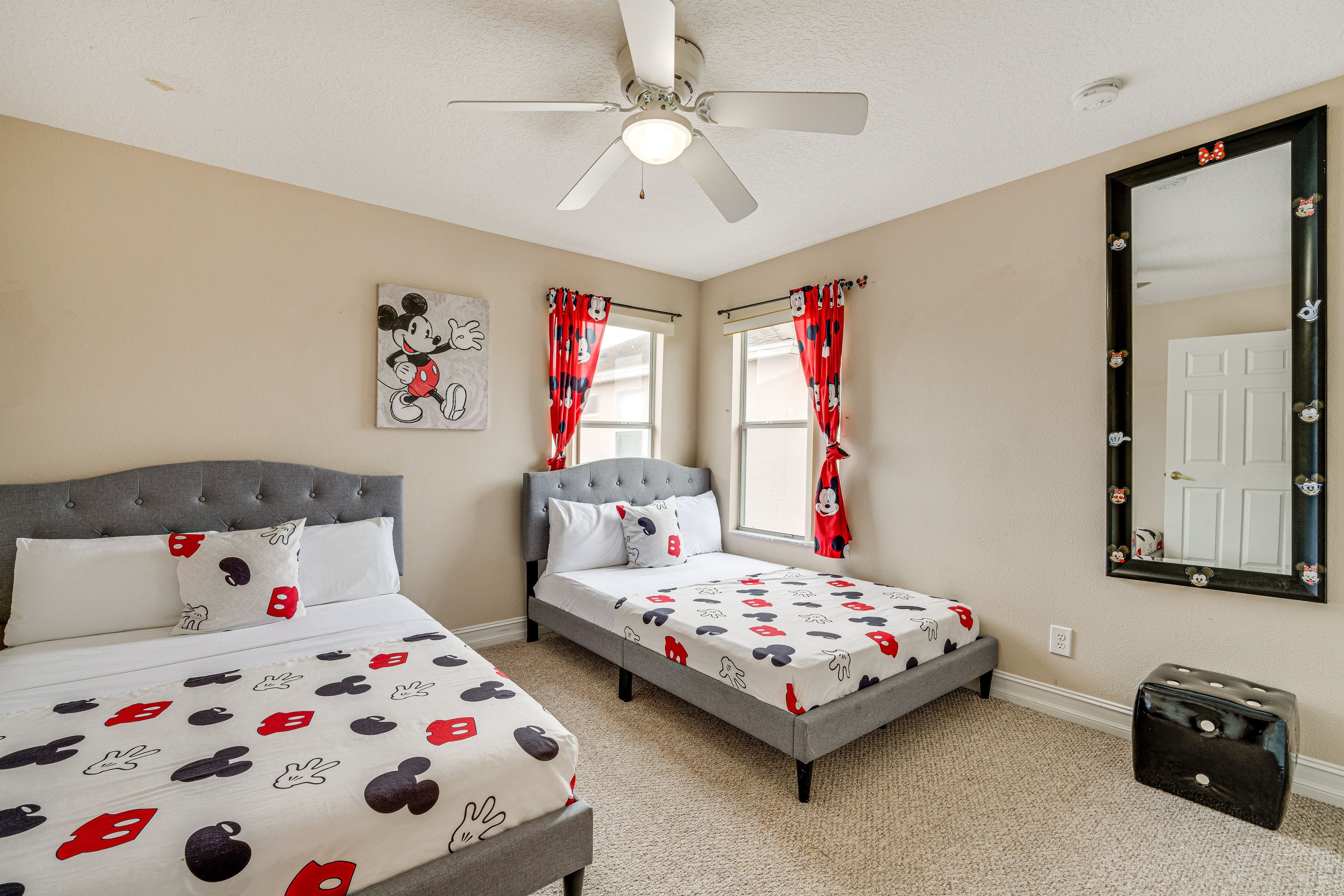 Bedroom 5 | 2 Full Beds | Flat-Screen TV | 2nd Floor