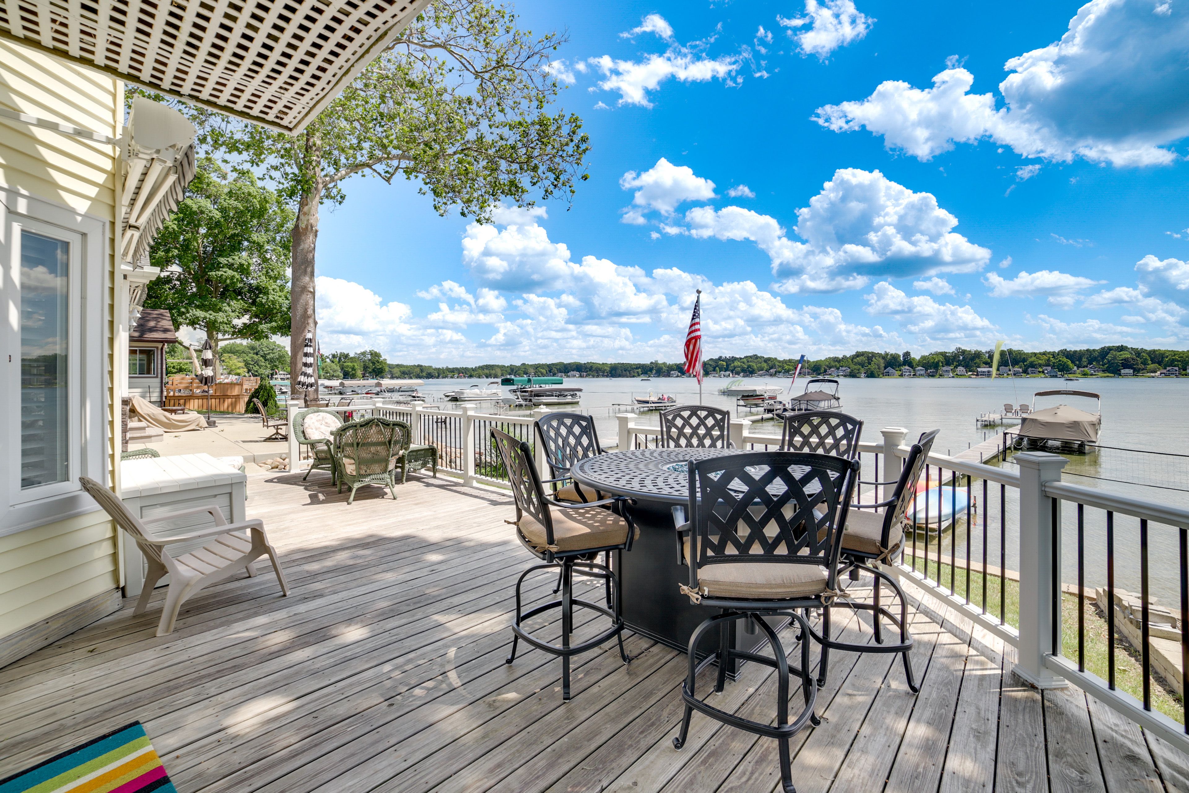 House Exterior | Furnished Deck | 2 Dining Areas | Gas Fire Table