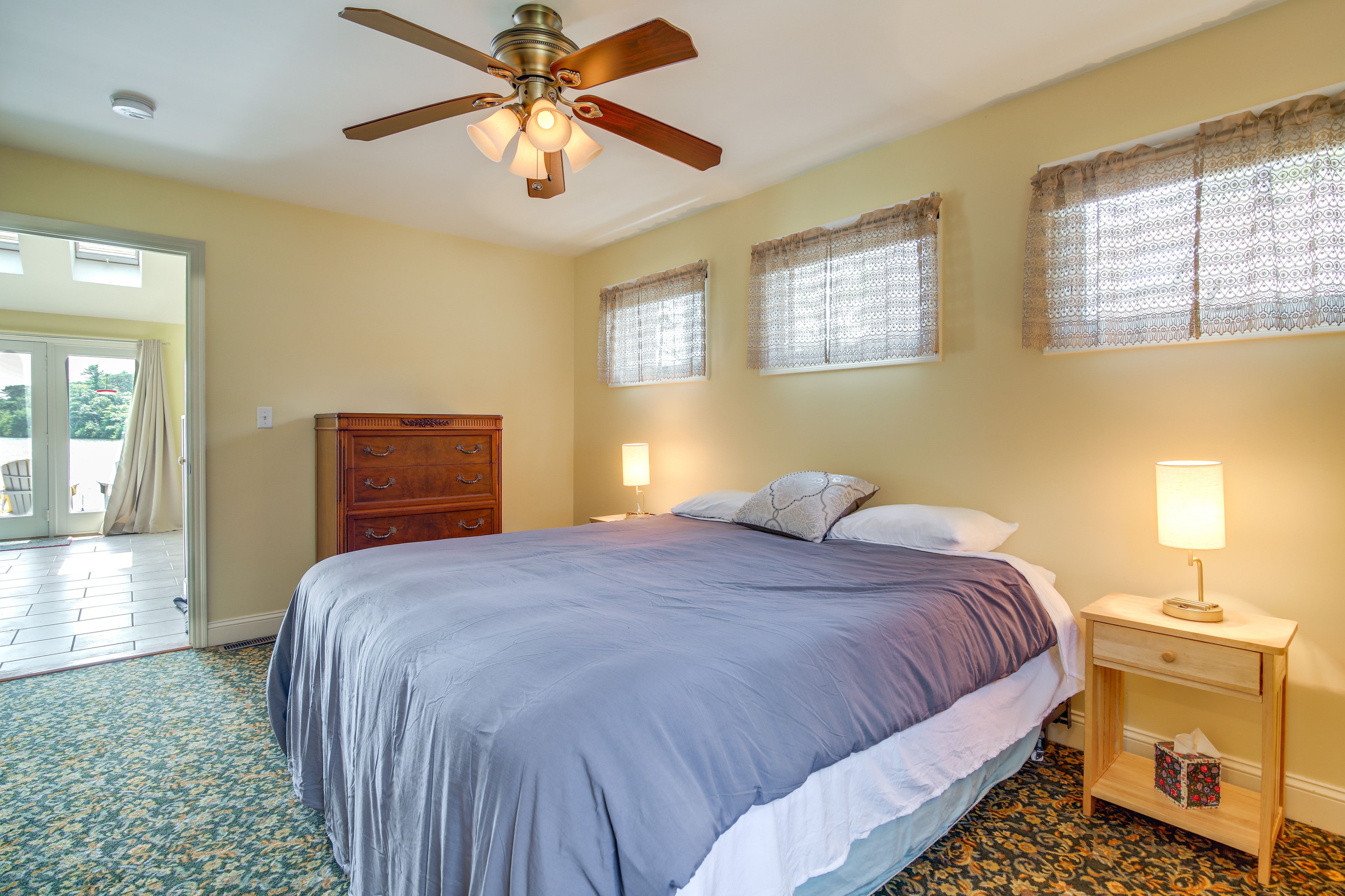 Bedroom 1 | 1st Floor | California King Bed | Smart TV | Linens Provided