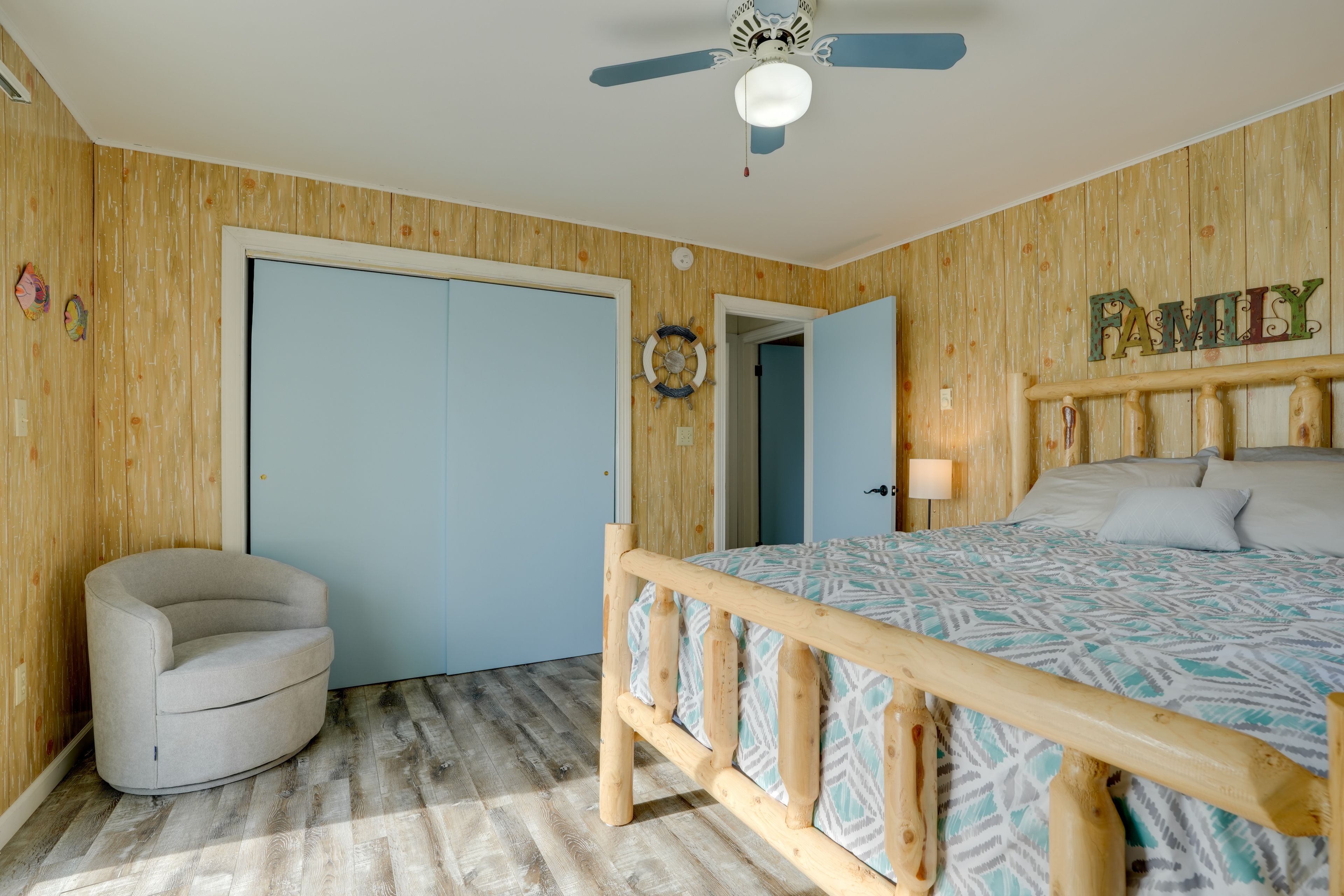 Bedroom 1 | Queen Bed | Linens Provided | Deck Access